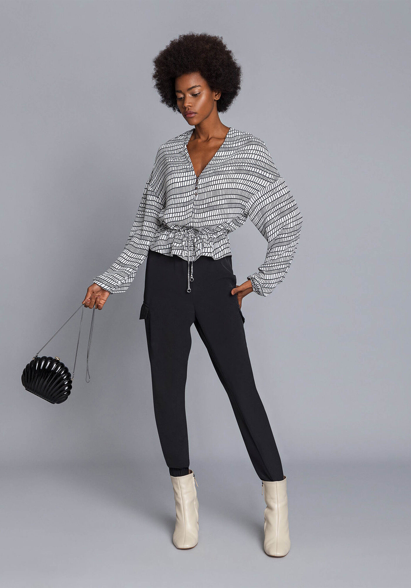 Blusa Manga Longa Amarra&ccedil;&atilde;o, , large.