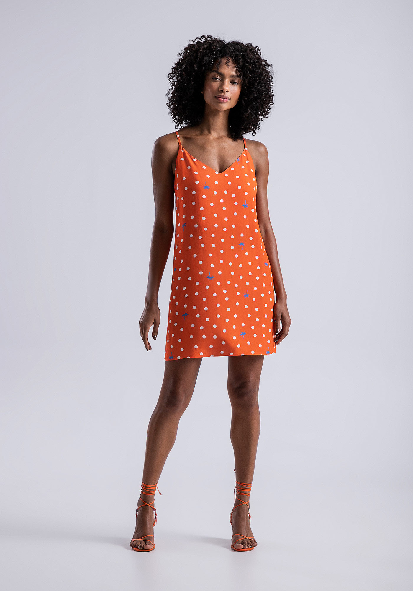 Vestido Curto em Viscose com Saia Transpassada, , large.