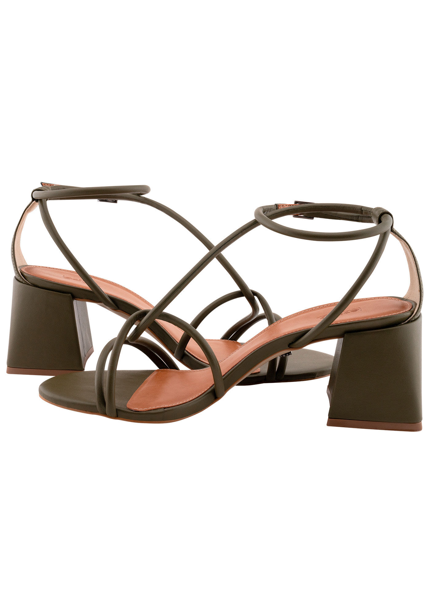 Sand&aacute;lia Salto Bloco M&eacute;dio com Tiras, VERDE PRELUDIO, large.