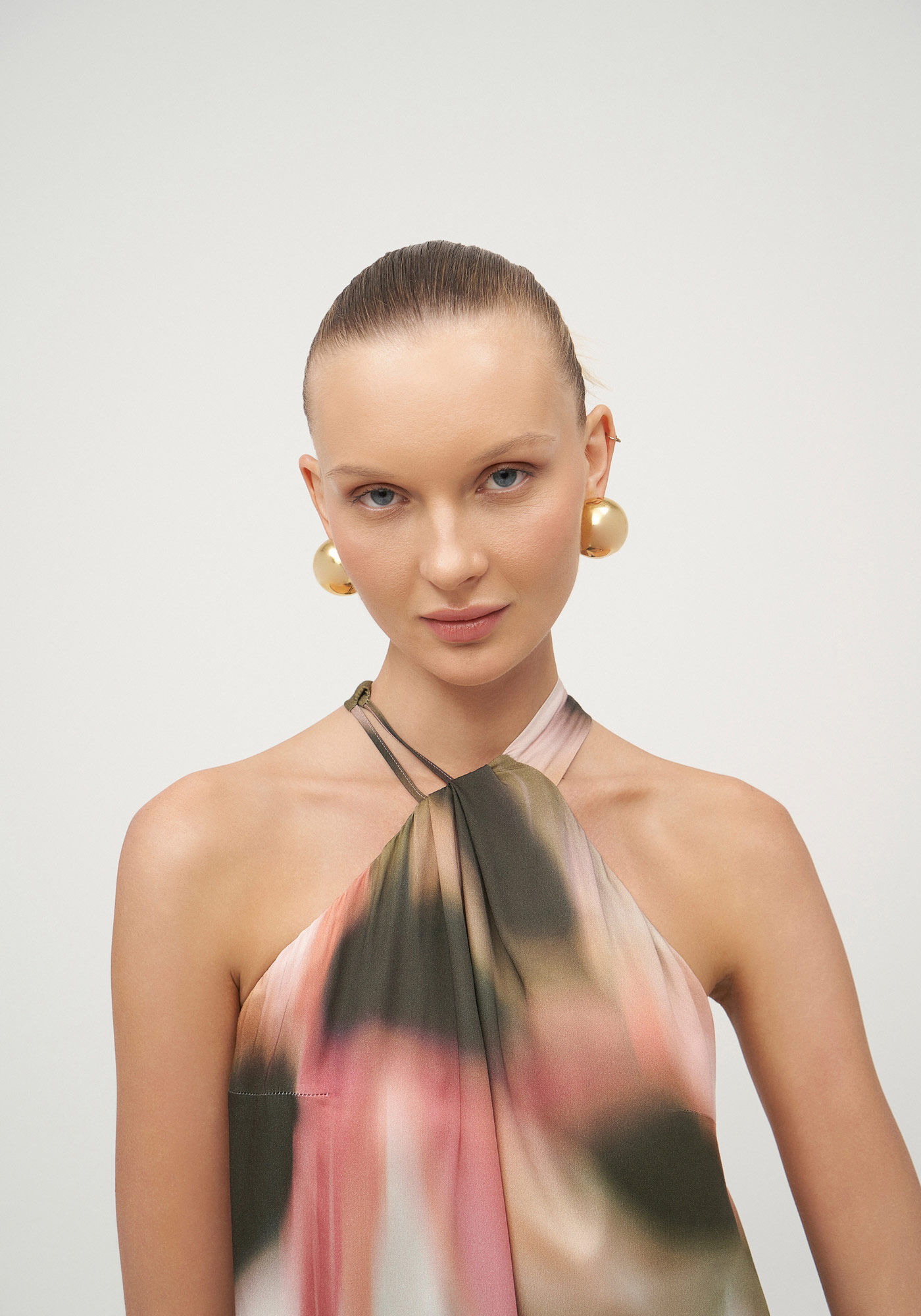 Blusa Halter Neck em Viscose, , large.