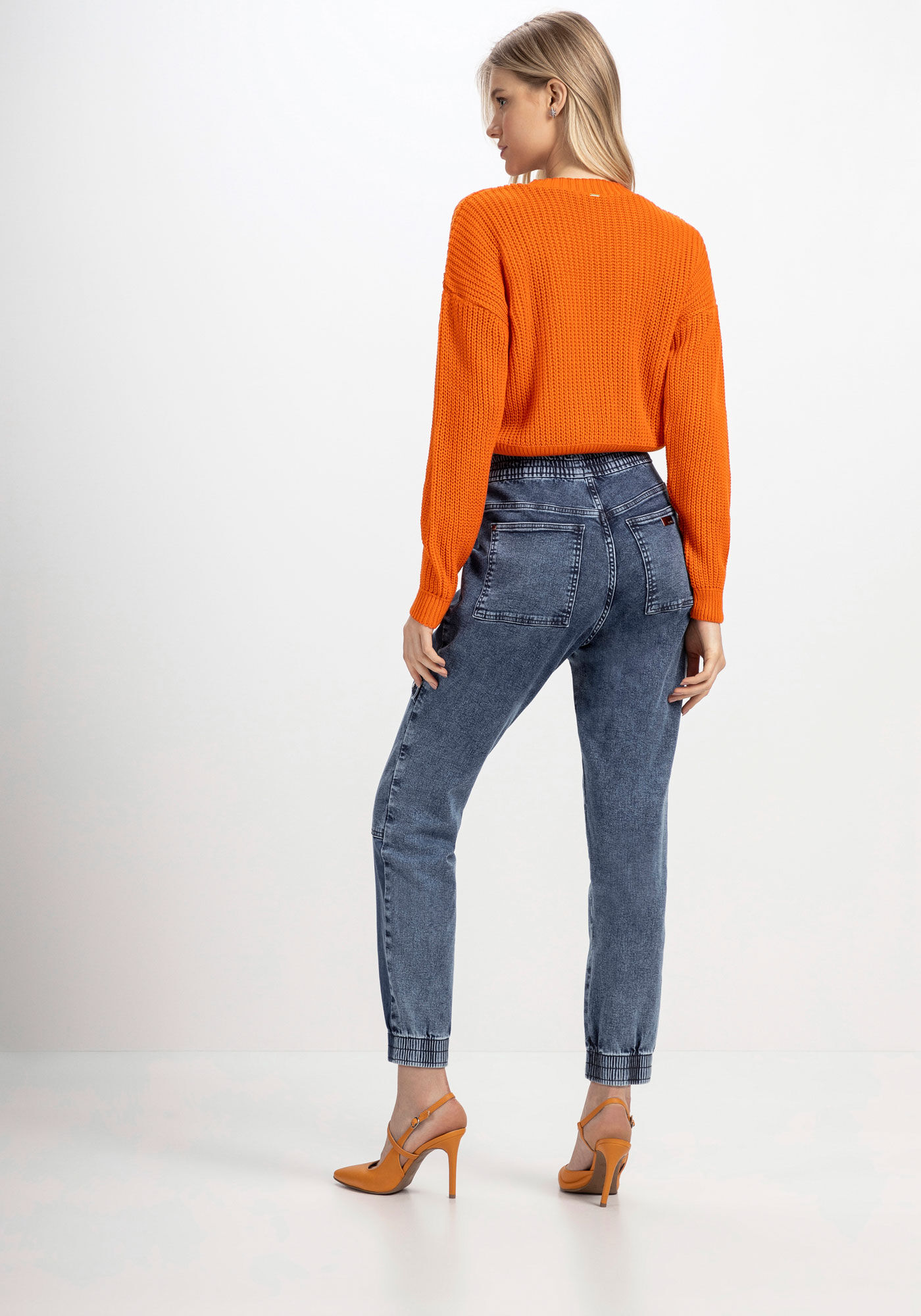 Cardigan Cropped em Tric&ocirc; Texturizado, LARANJA LIMPIDO, large.