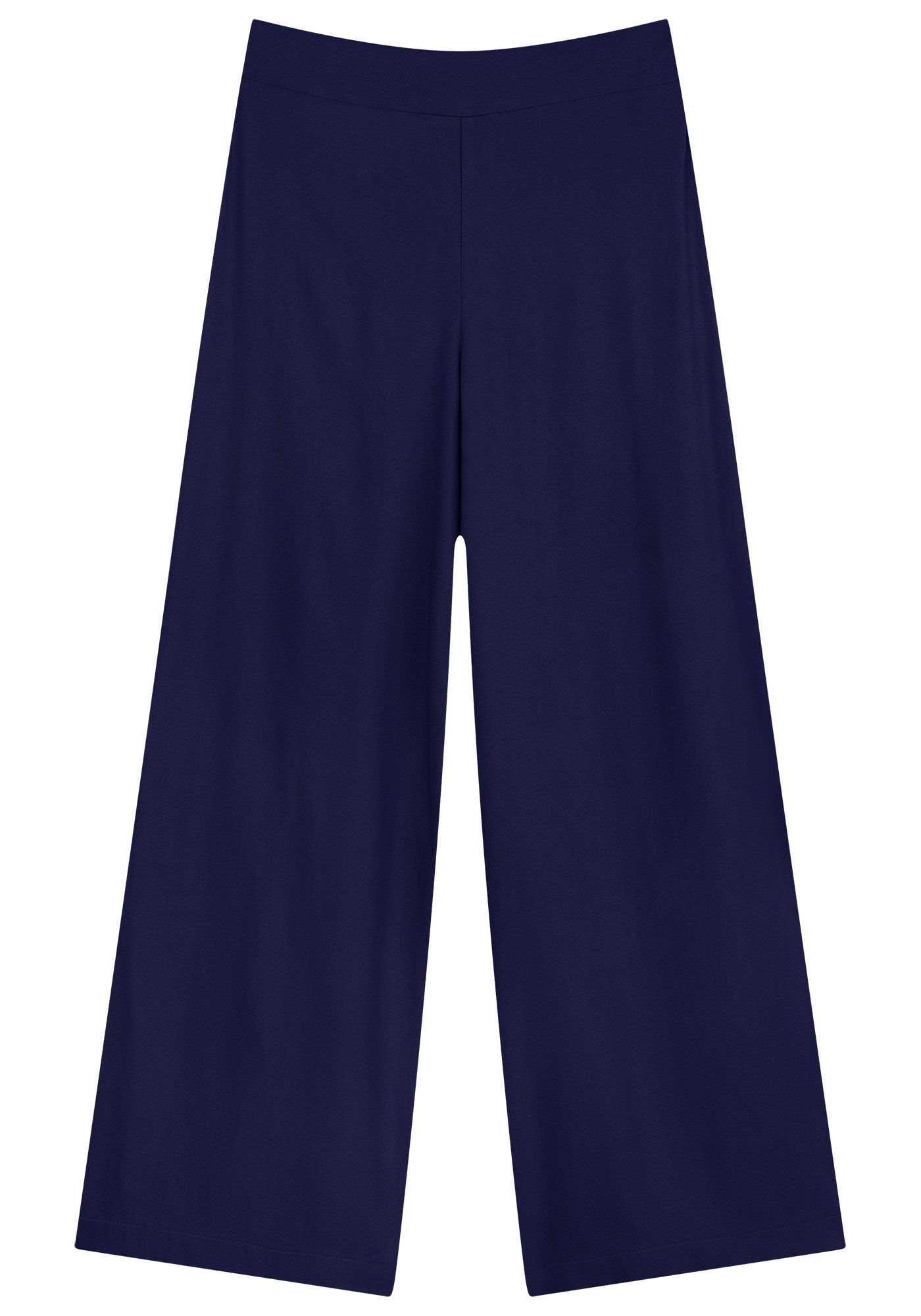 Conjunto em Crepe com Blus&atilde;o e Cal&ccedil;a Pantalona, AZUL STARRY, large.