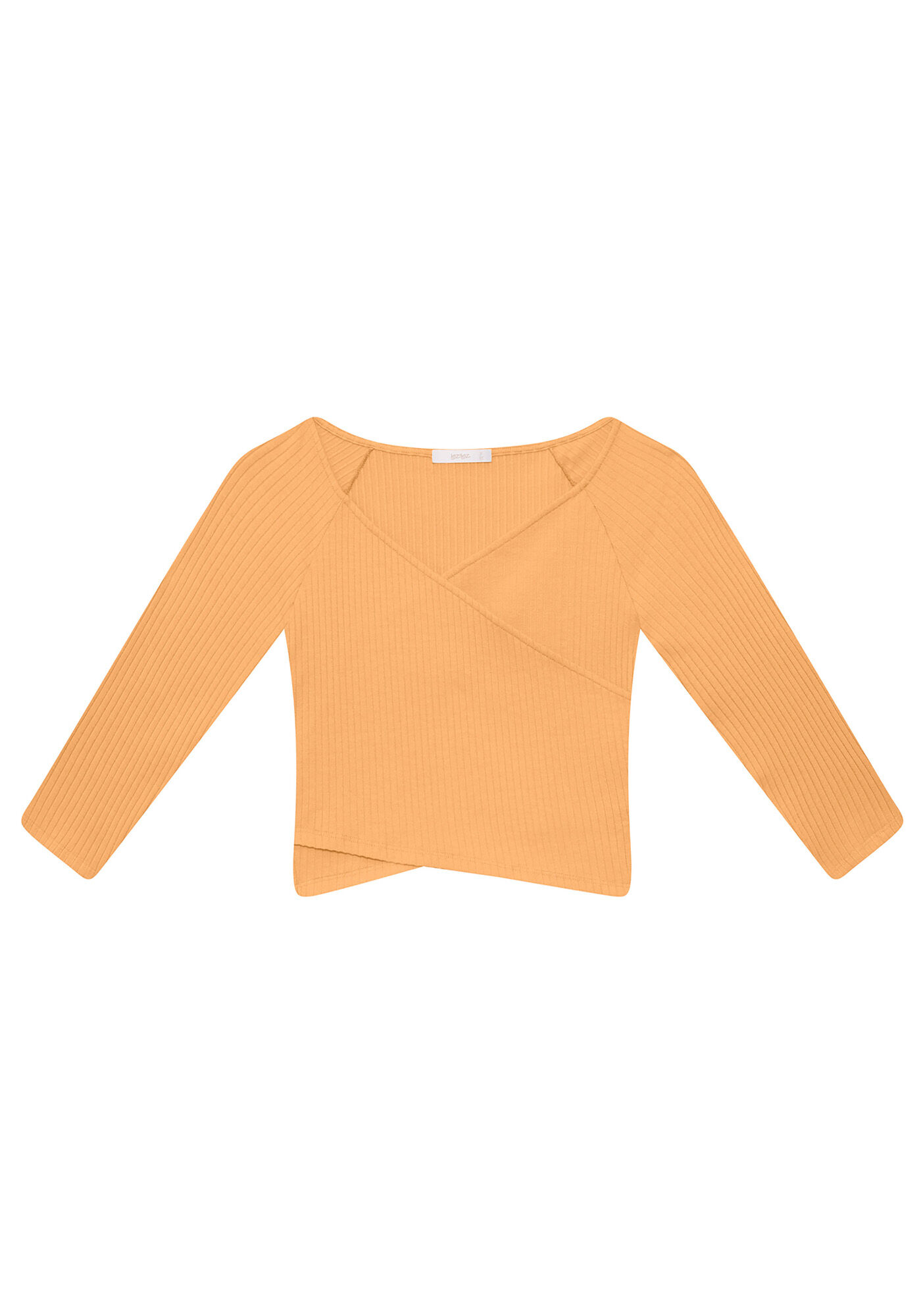 Blusa Cropped Malha Canelada Tracy, , large.