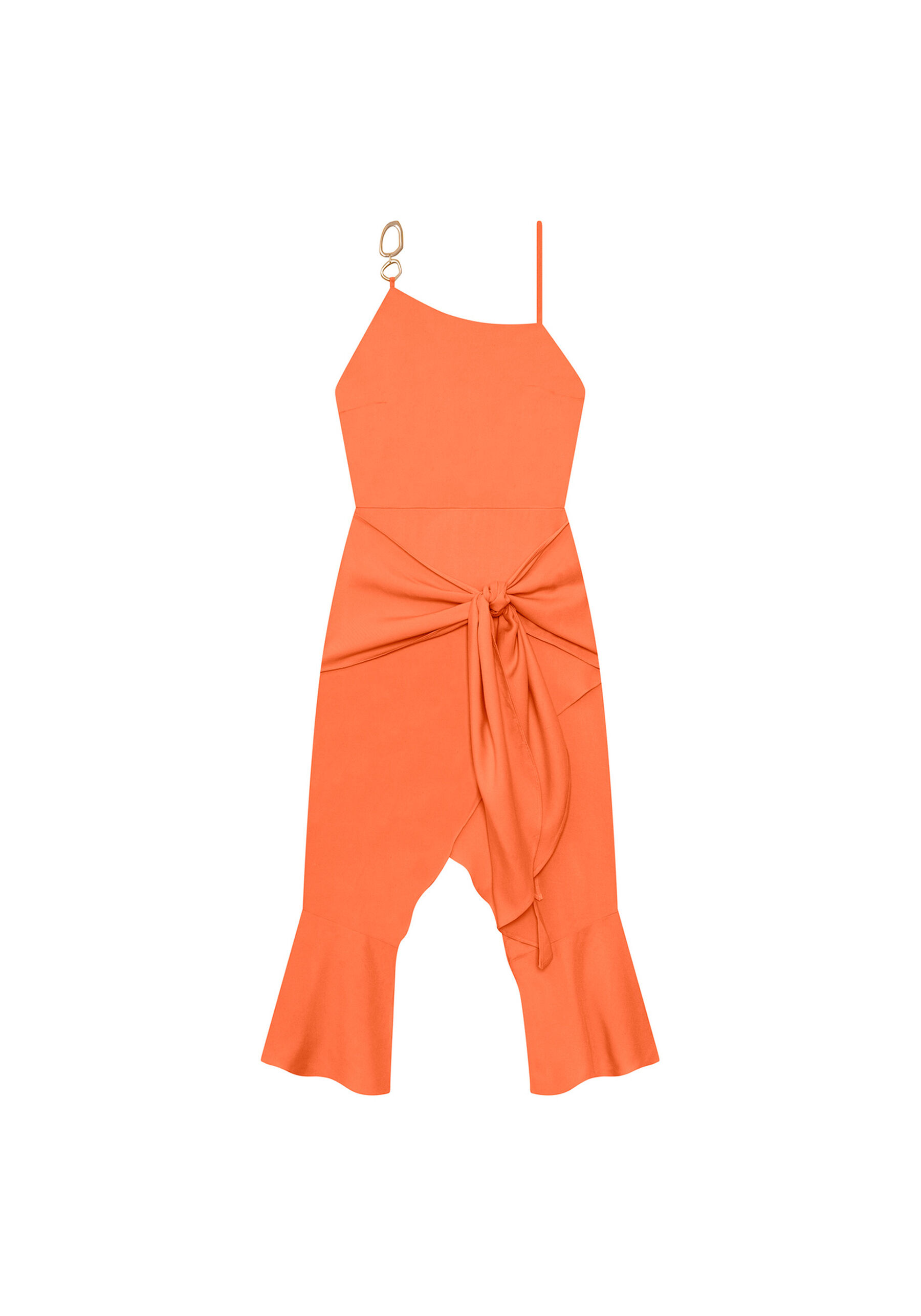 Vestido com Alças Mídi Amarração, . Vestido com Alças Mídi Amarração, , large.