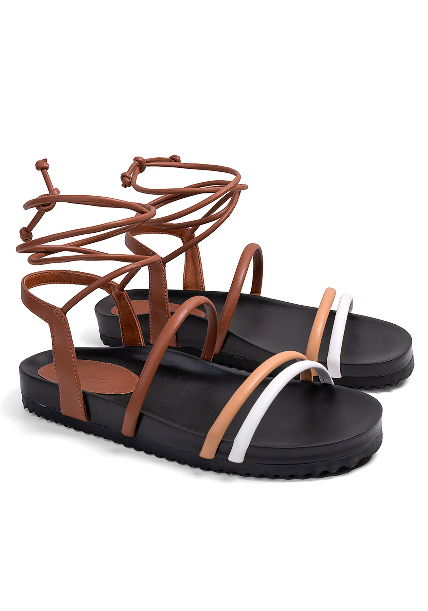 Sand&aacute;lia Papete com Amarra&ccedil;&atilde;o, , large.