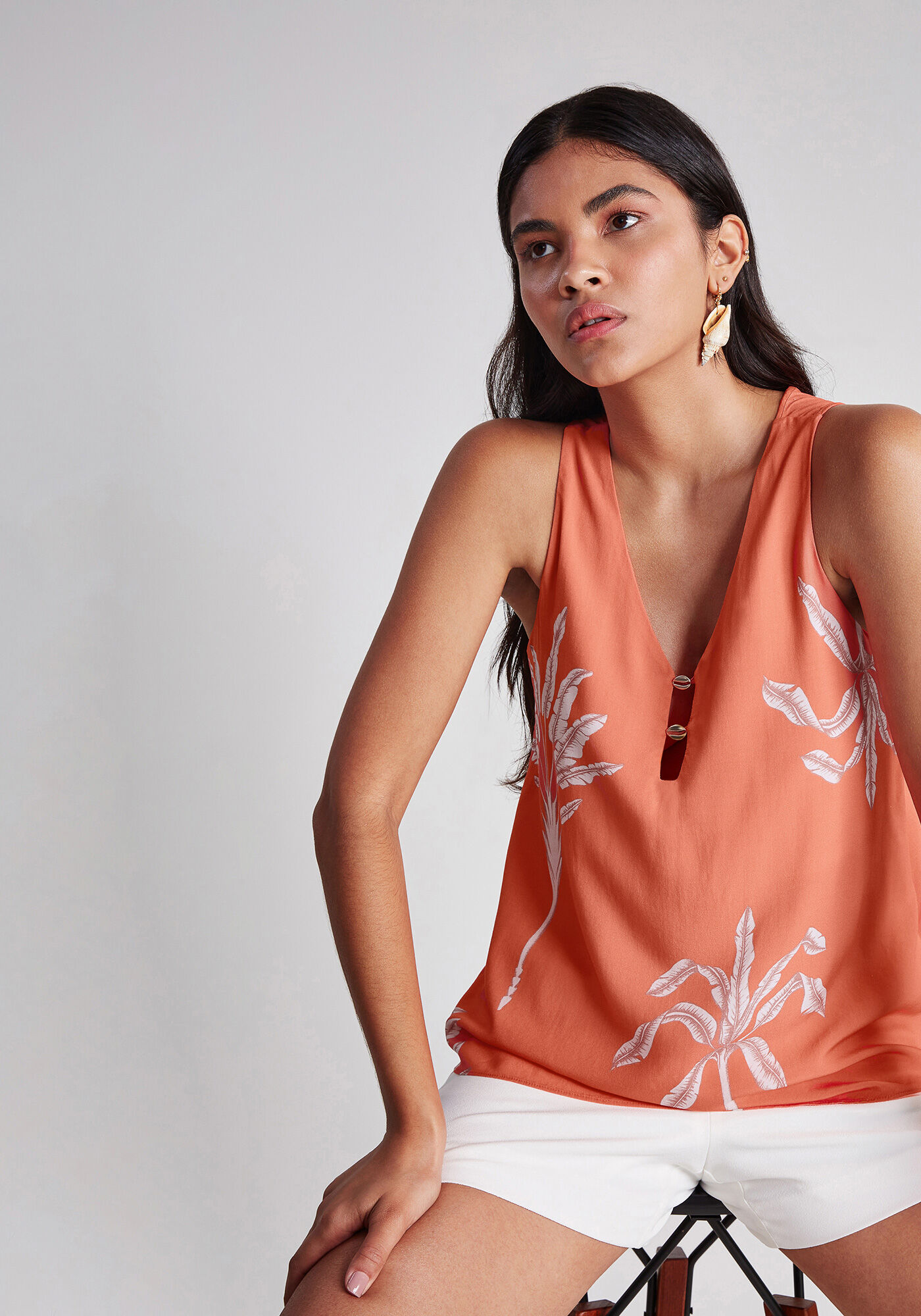 Blusa Detalhe B&uacute;zios Estampa, , large.