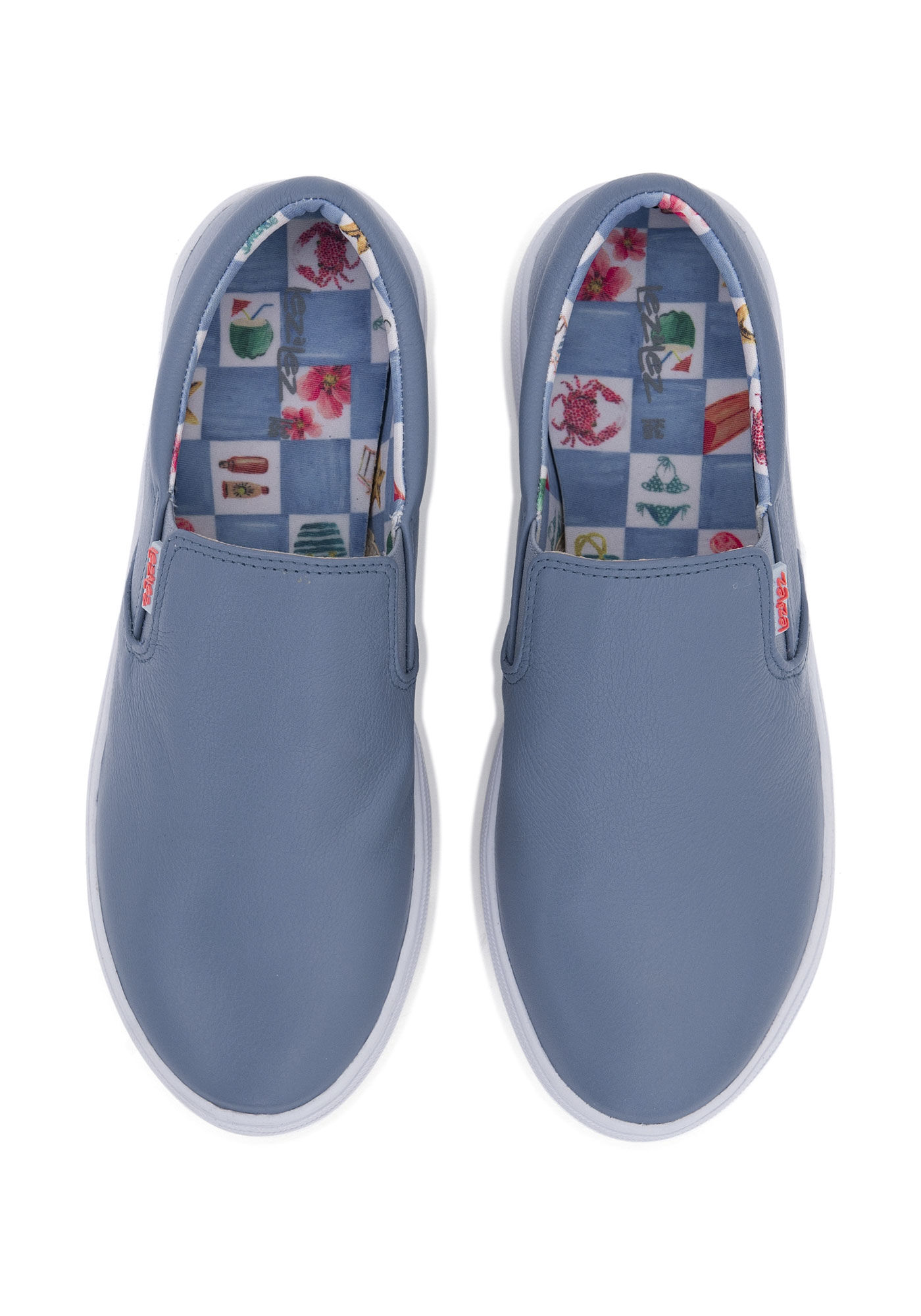 T&ecirc;nis Slip On Flatform, AZUL VIOLA, large.