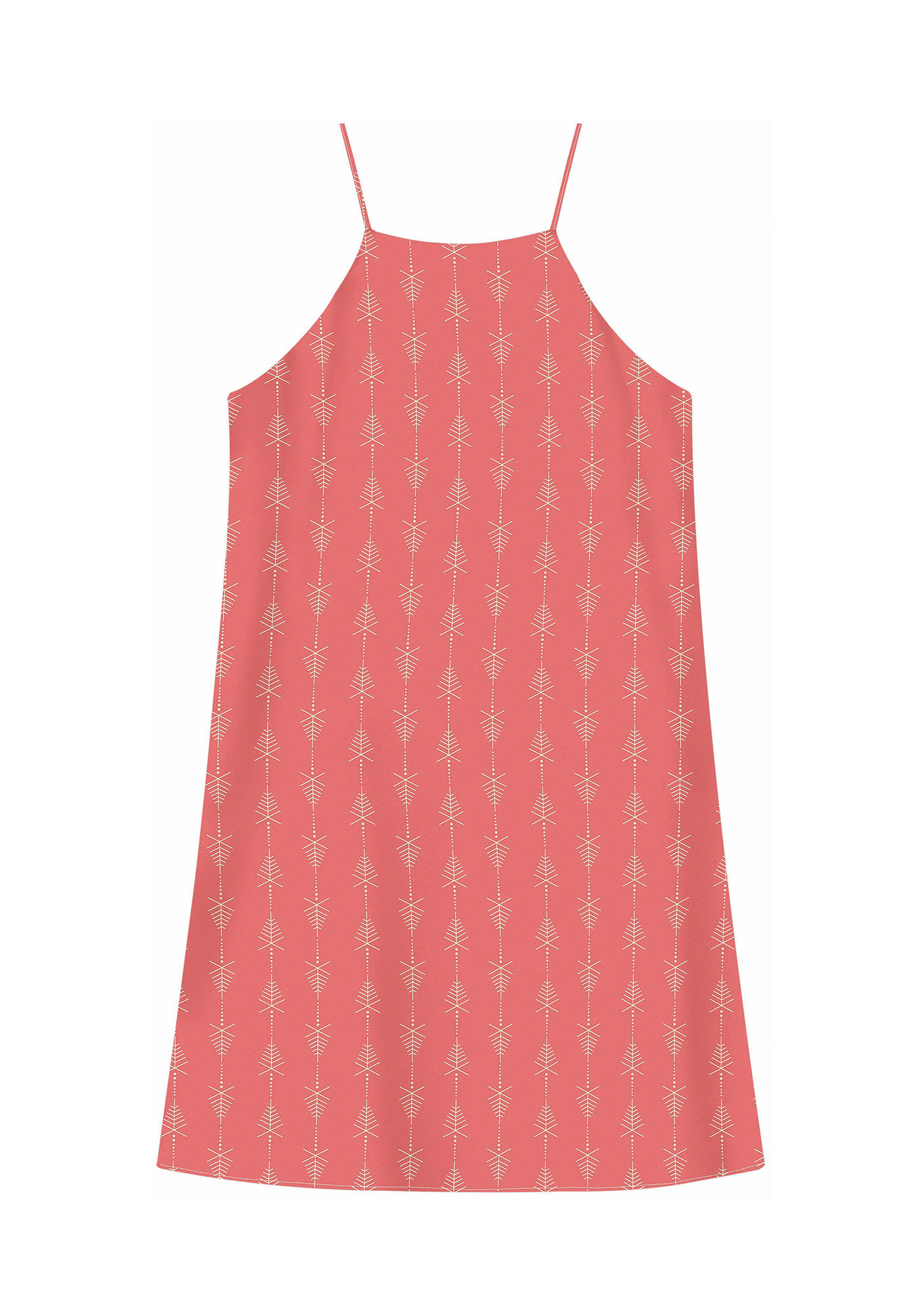 Vestido Curto Halter Neck em Viscose Estampado, , large.