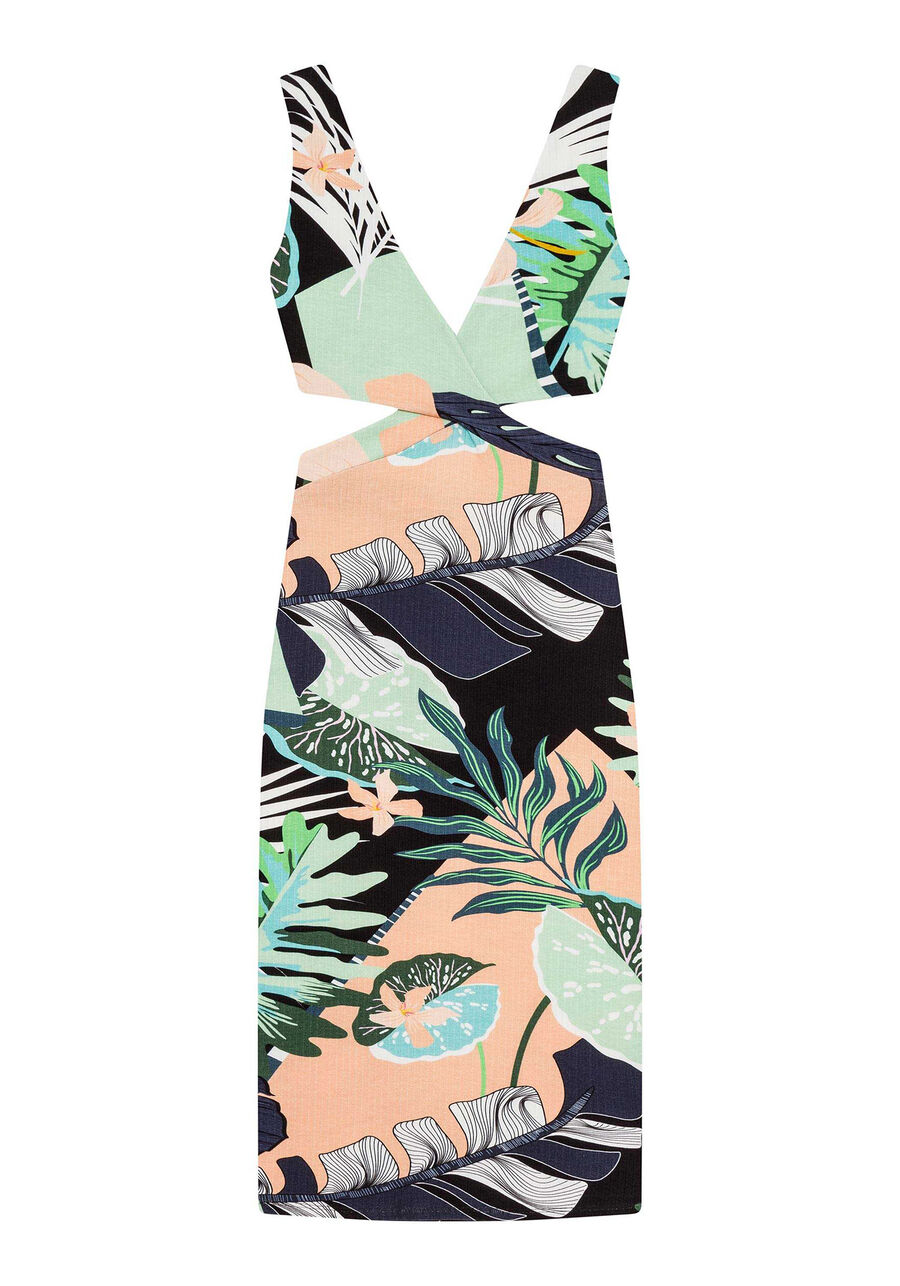 Vestido Mídi Estampa, . Vestido Mídi Estampa, , large.