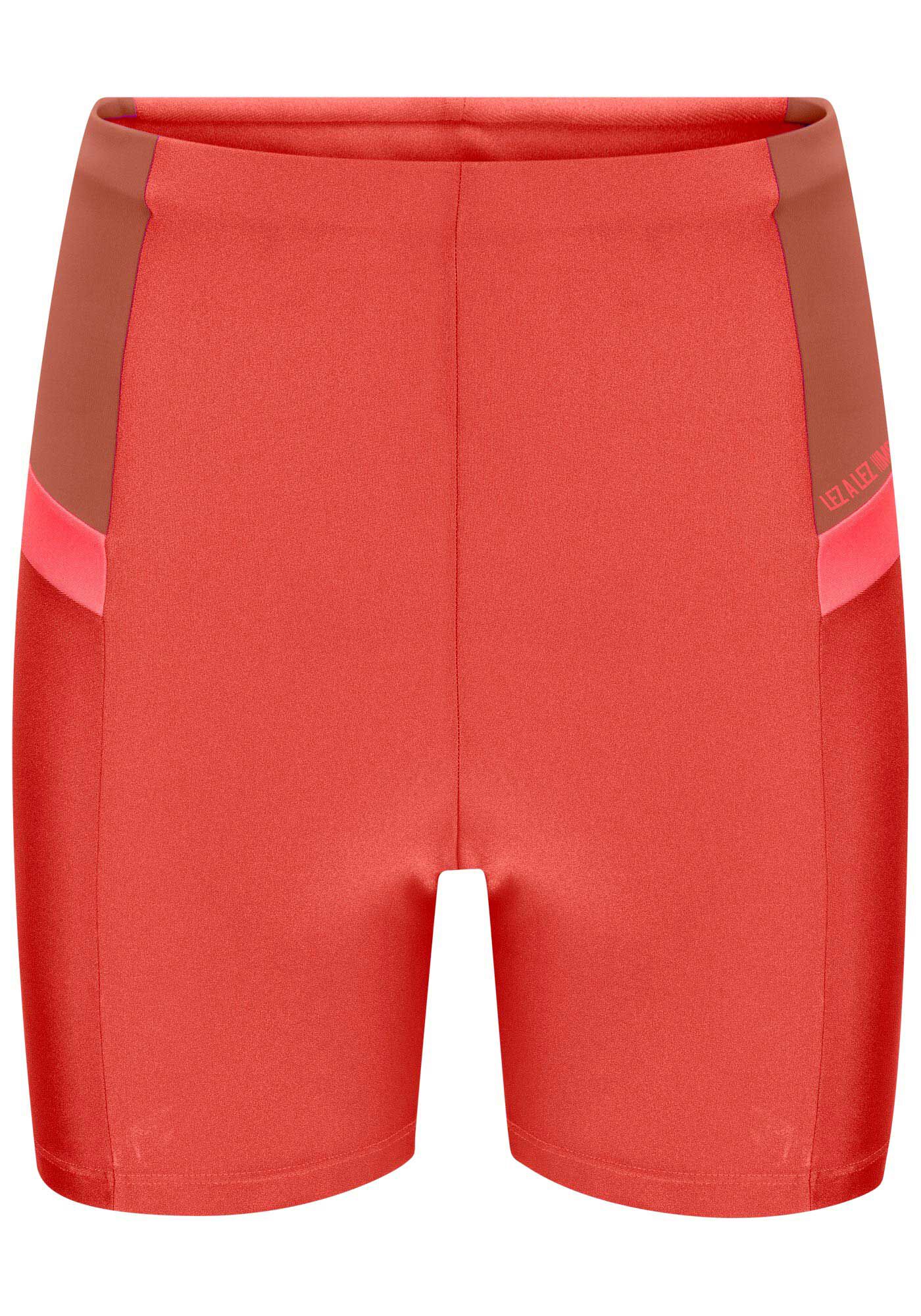 Bermuda Cintura Alta MOVE Metalic com Recorte Lateral, MARROM MARRAKESH, large.