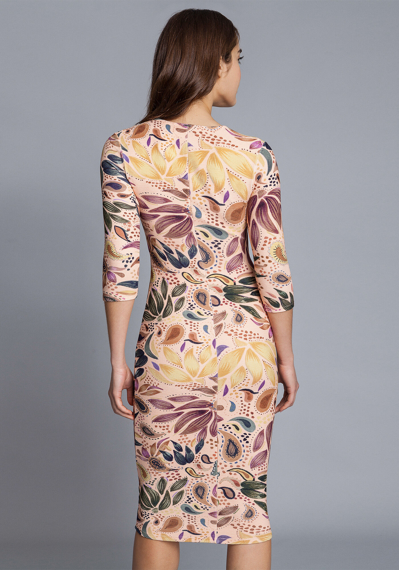 Vestido M&iacute;di Manga 3/4, , large.