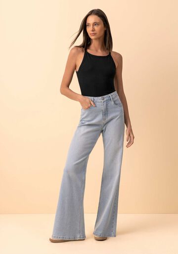 Blusa Regata De Alças Finas Em Malha Canelada Modal, PRETO. Blusa Regata De Alças Finas Em Malha Canelada Modal, PRETO, large.