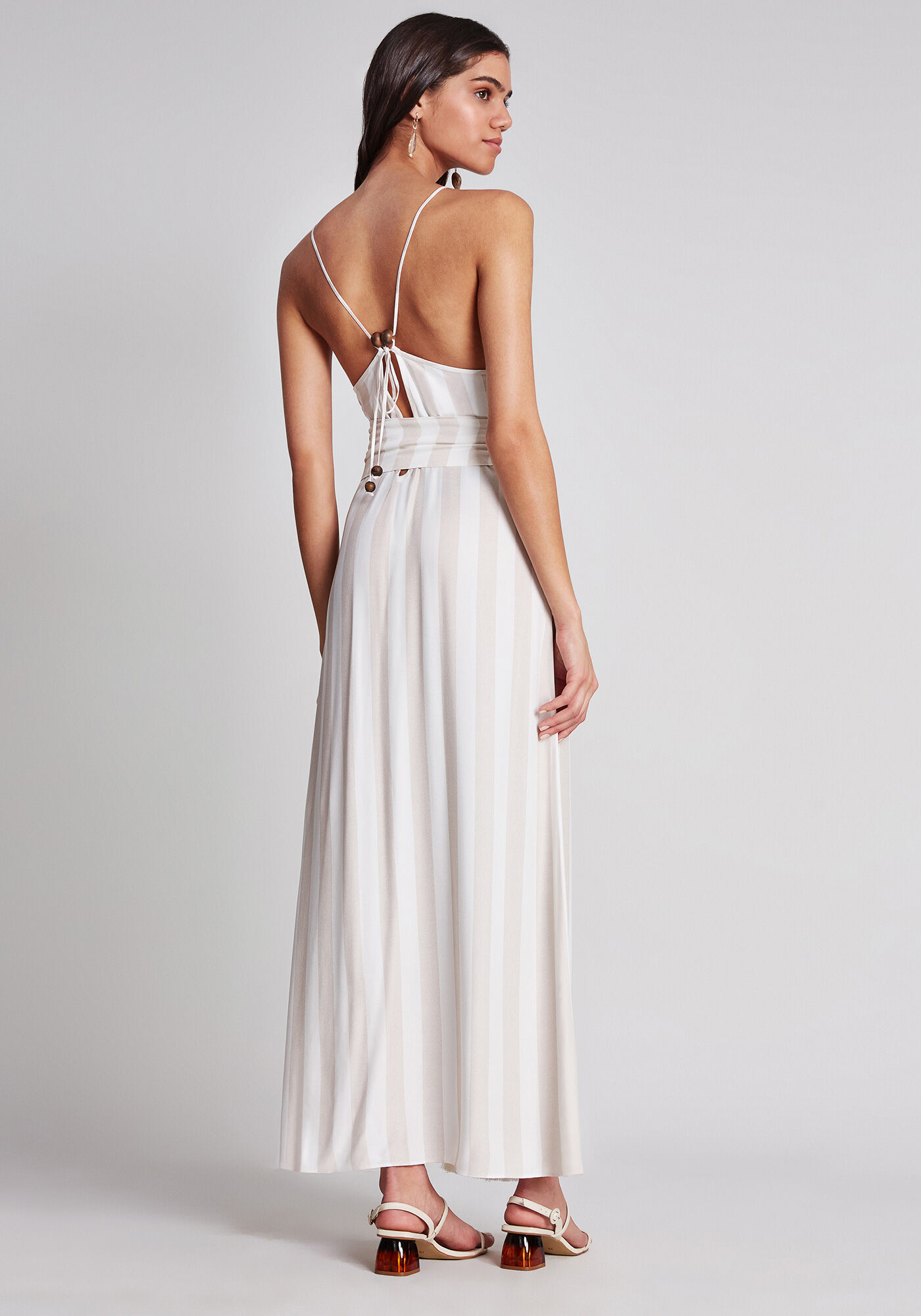 Vestido M&iacute;di com Cinto Franjas, , large.