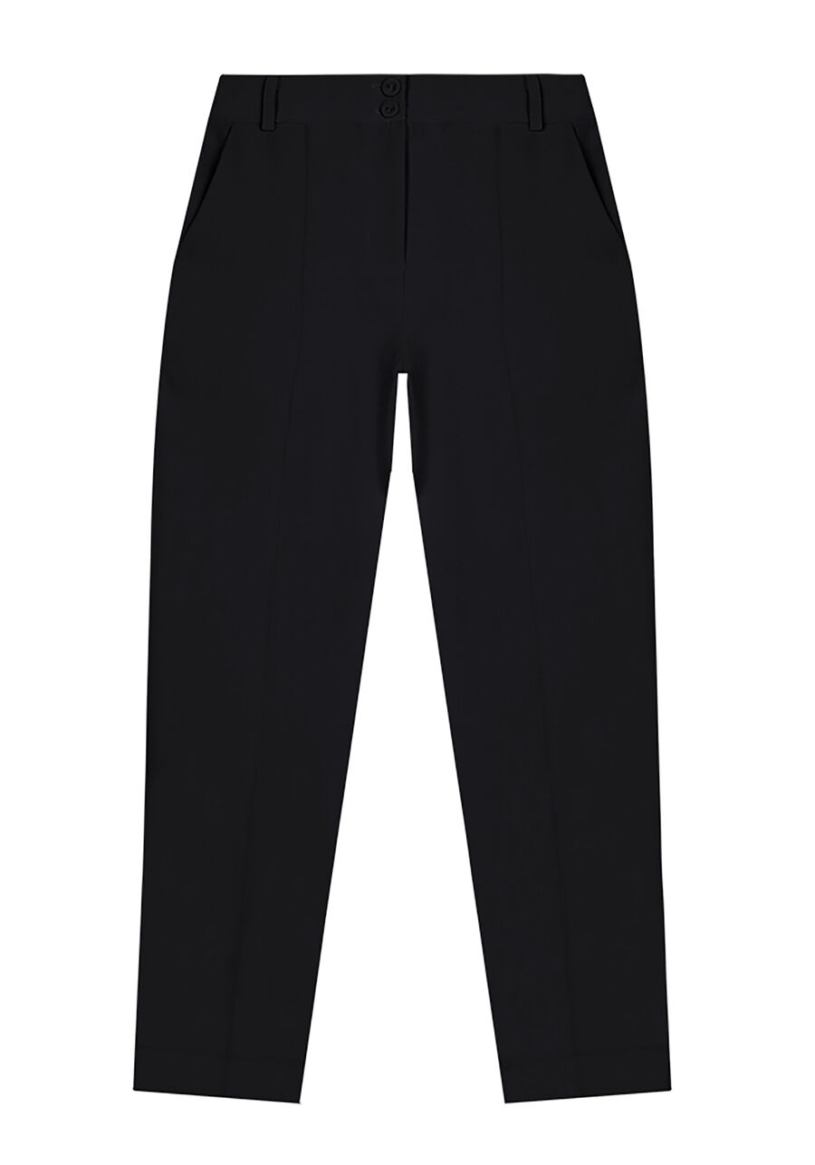 Calça Reta Alfaiataria com Cintura Alta, . Calça Reta Alfaiataria com Cintura Alta, , large.