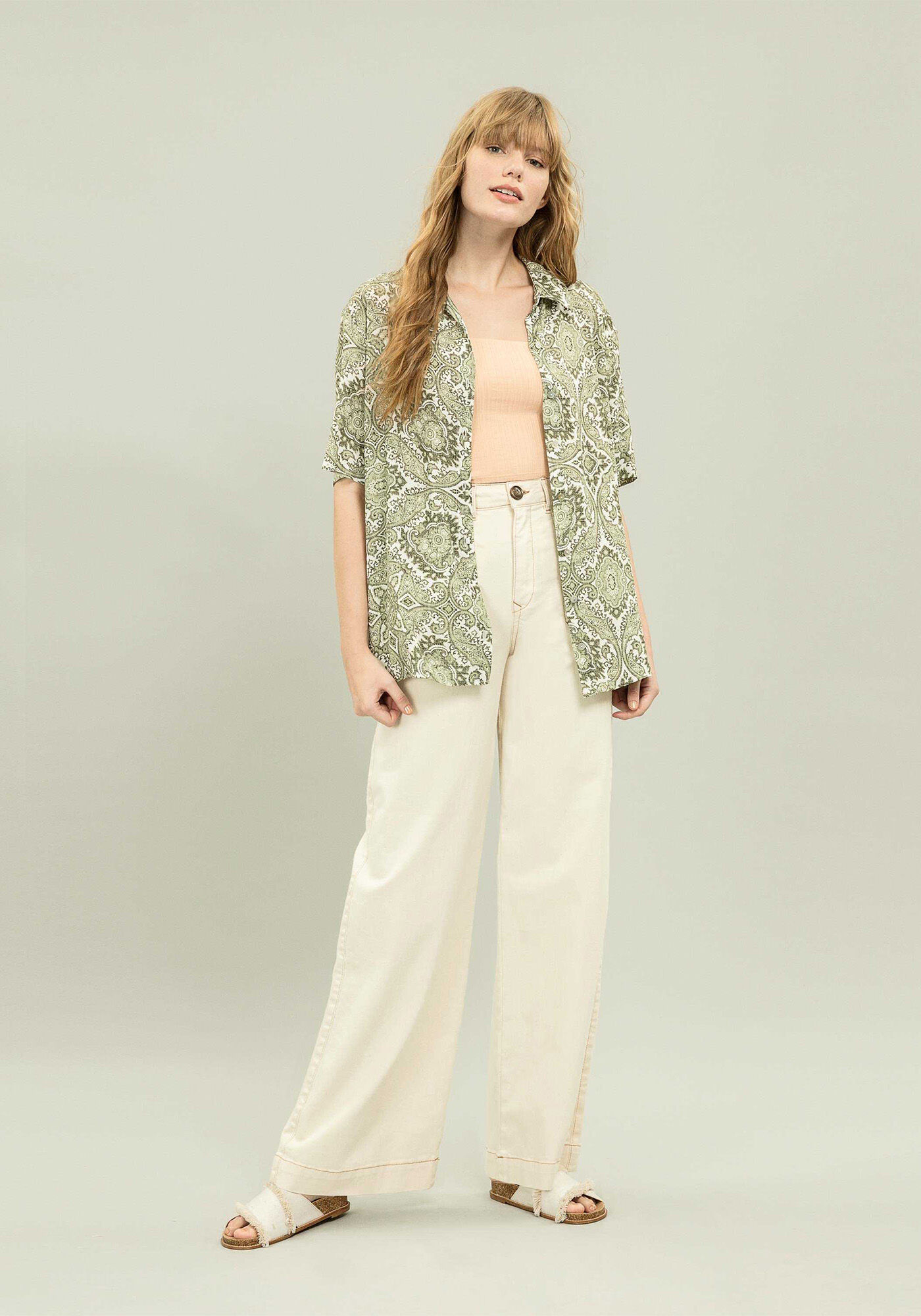 Camisa Manga Curta Estampa, , large.