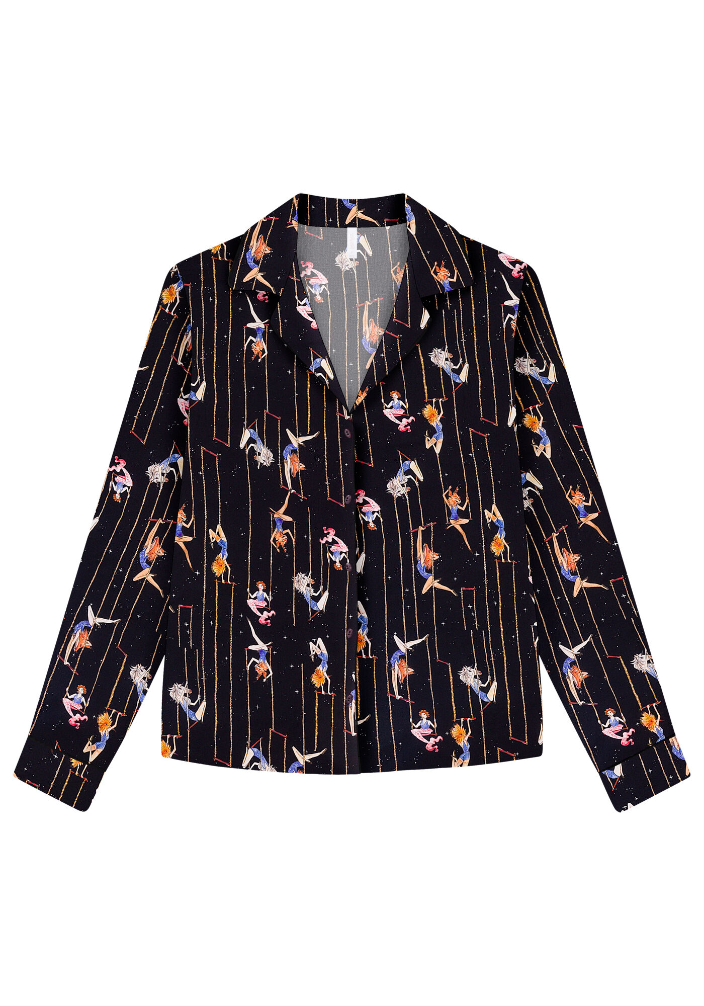 Conjunto Camisa e Cal&ccedil;a em Viscose Estampado, , large.