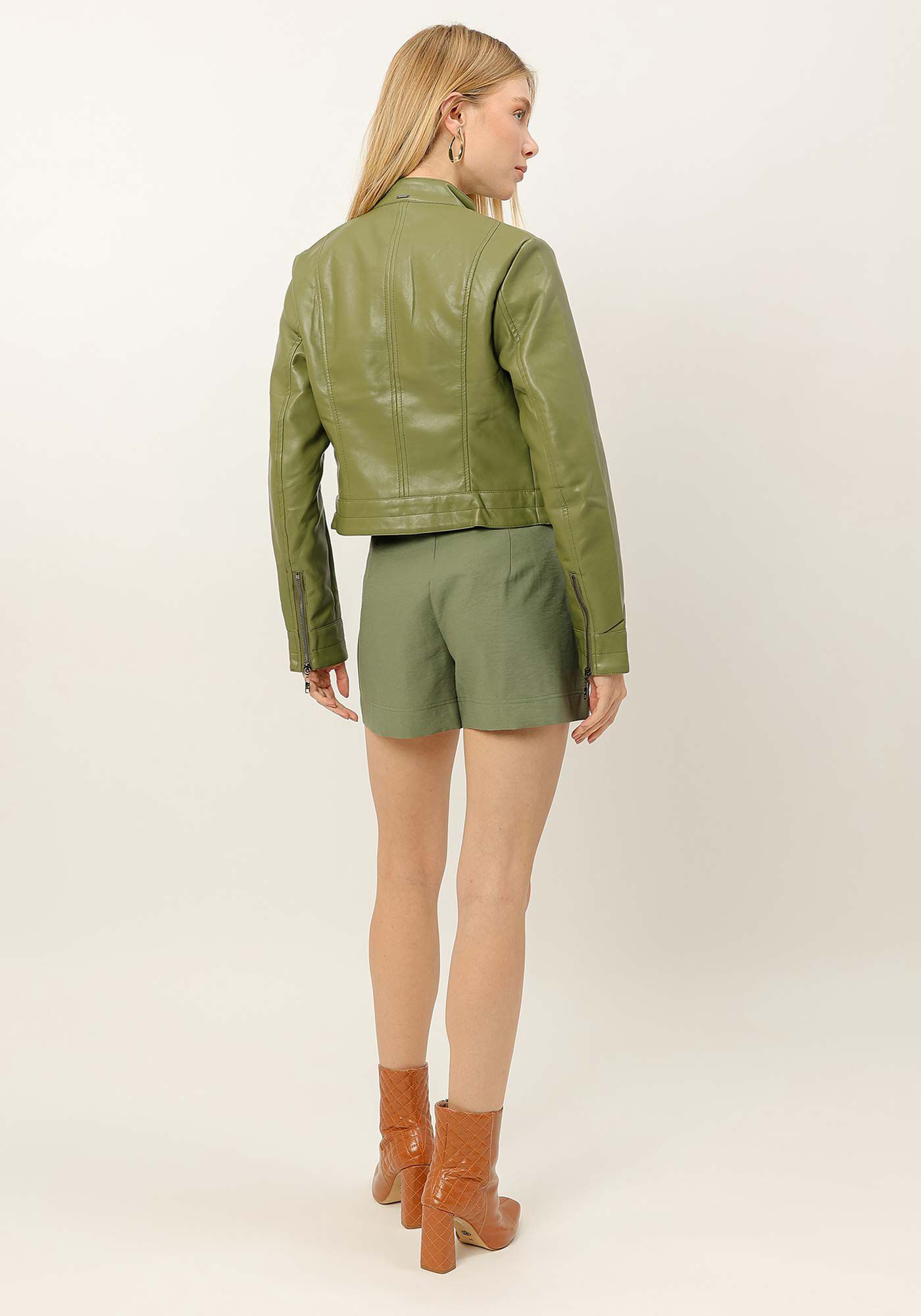 Jaqueta em PU com Z&iacute;per, , large.