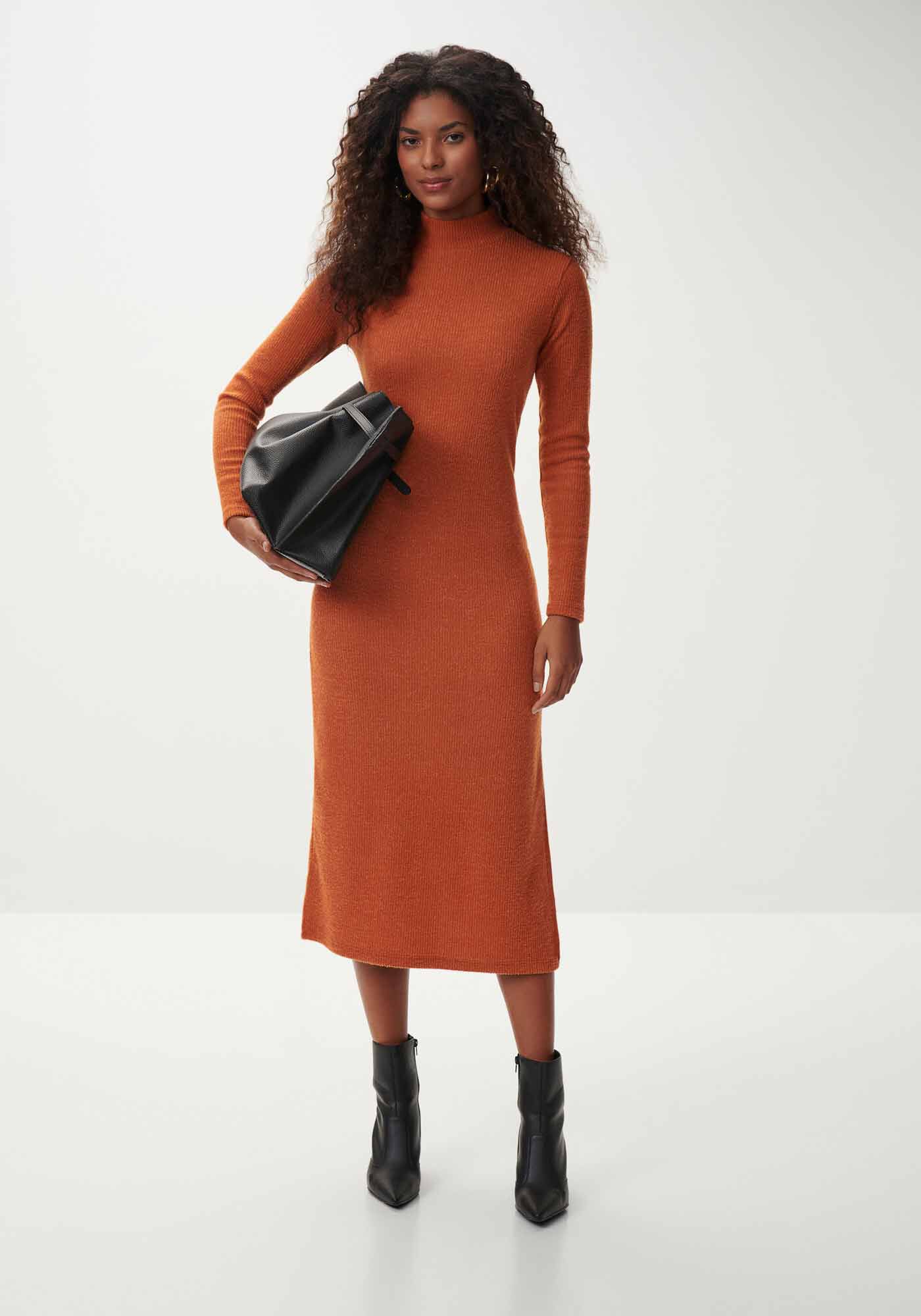 Dress canelado cheap