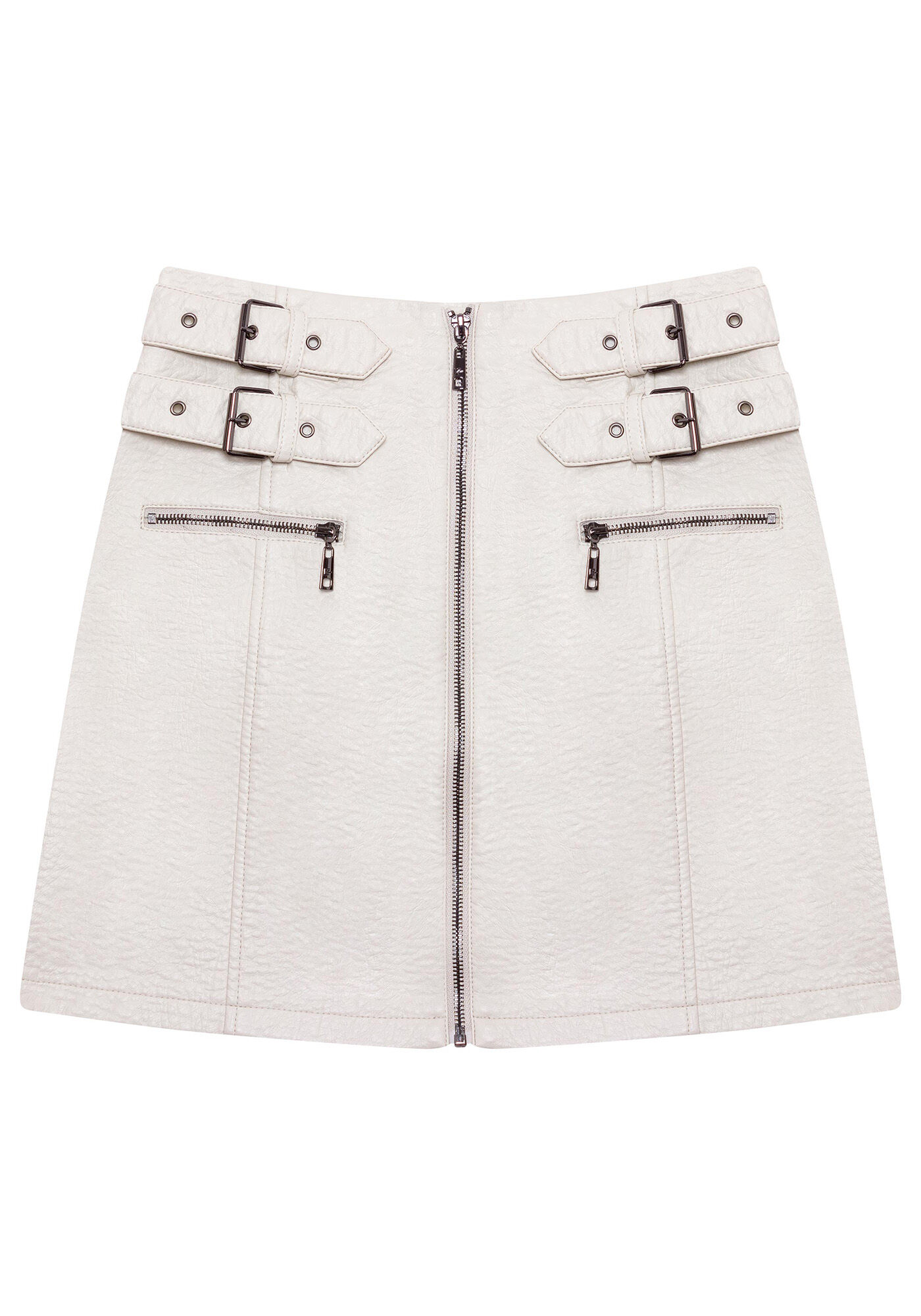 Saia Cintura Alta PU, , large.