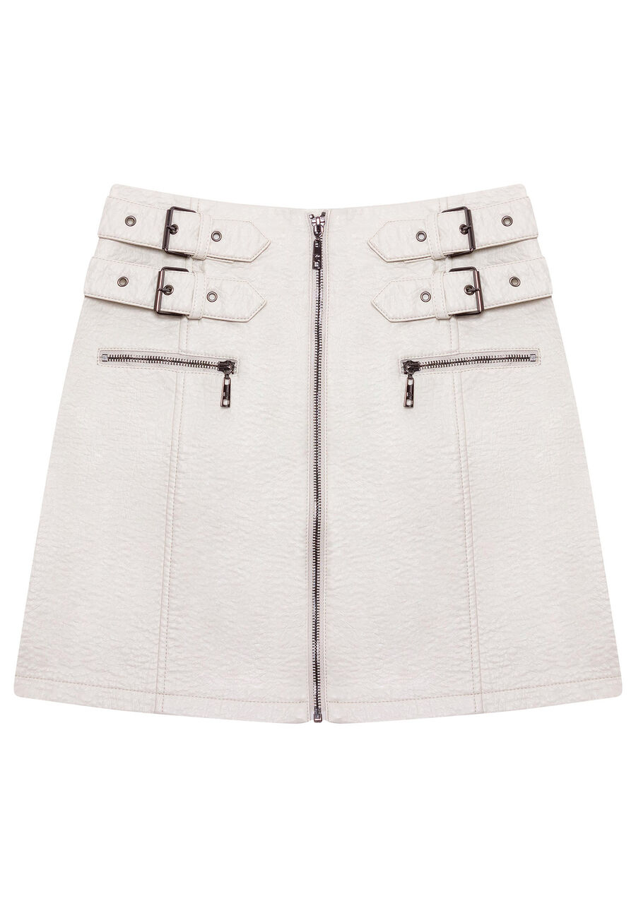 Saia Cintura Alta PU, . Saia Cintura Alta PU, , large.