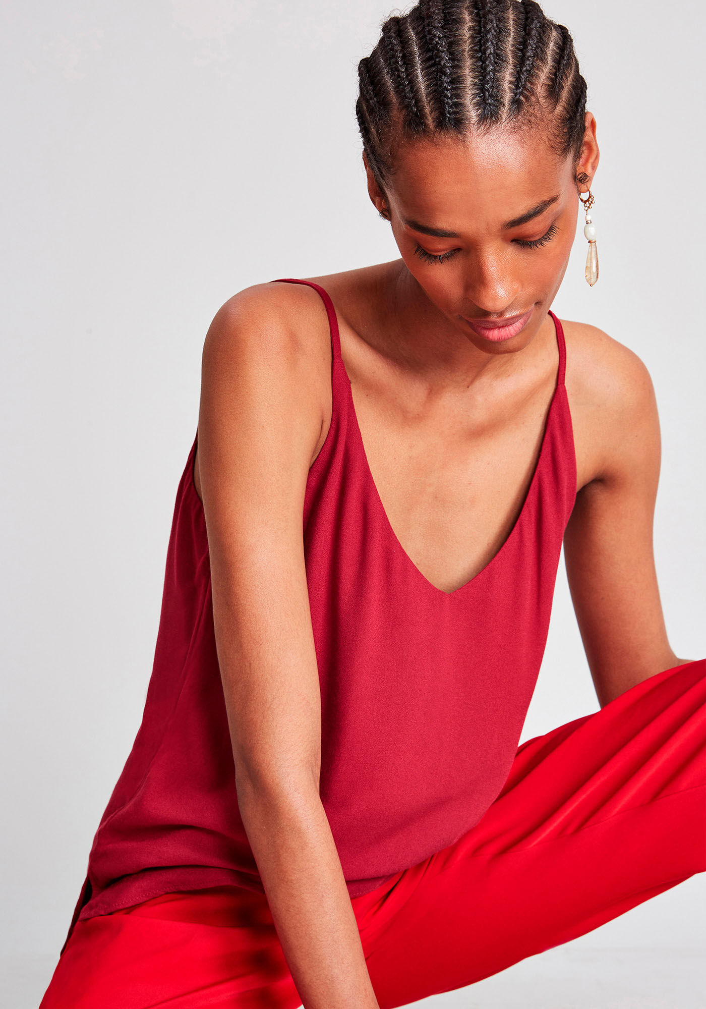 Blusa com Al&ccedil;as Decote V, , large.