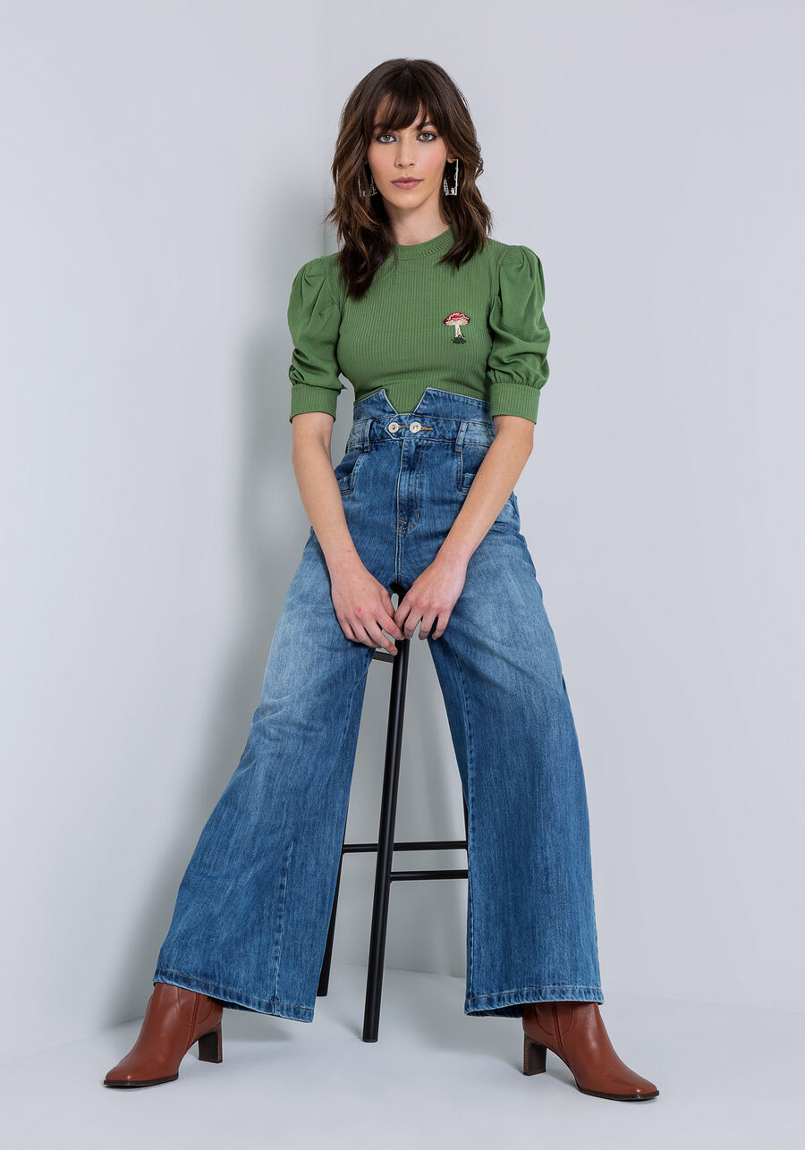 Calça Jeans Wide Leg, . Calça Jeans Wide Leg, , large.
