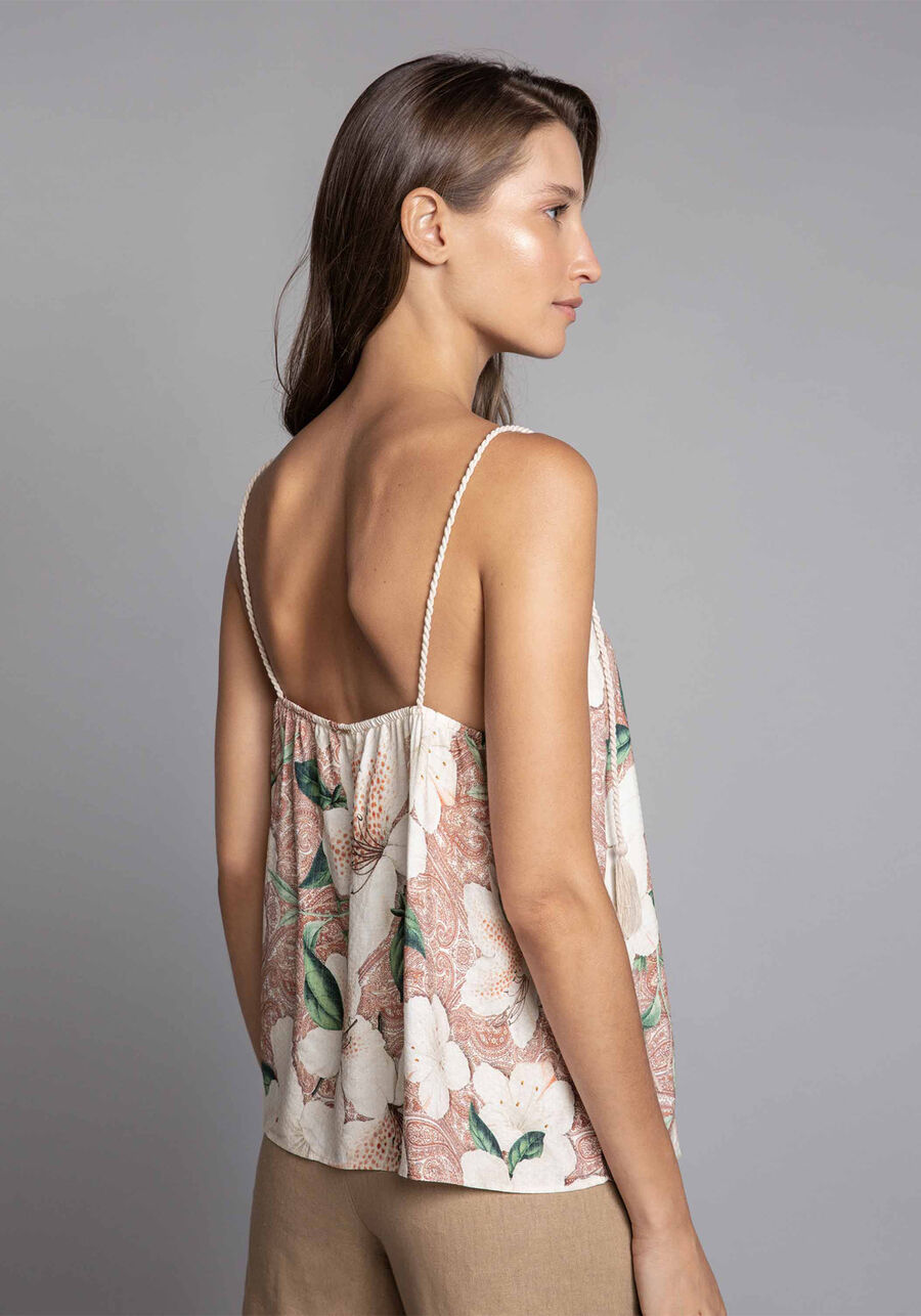 Blusa com Alças Estampa, . Blusa com Alças Estampa, , large.