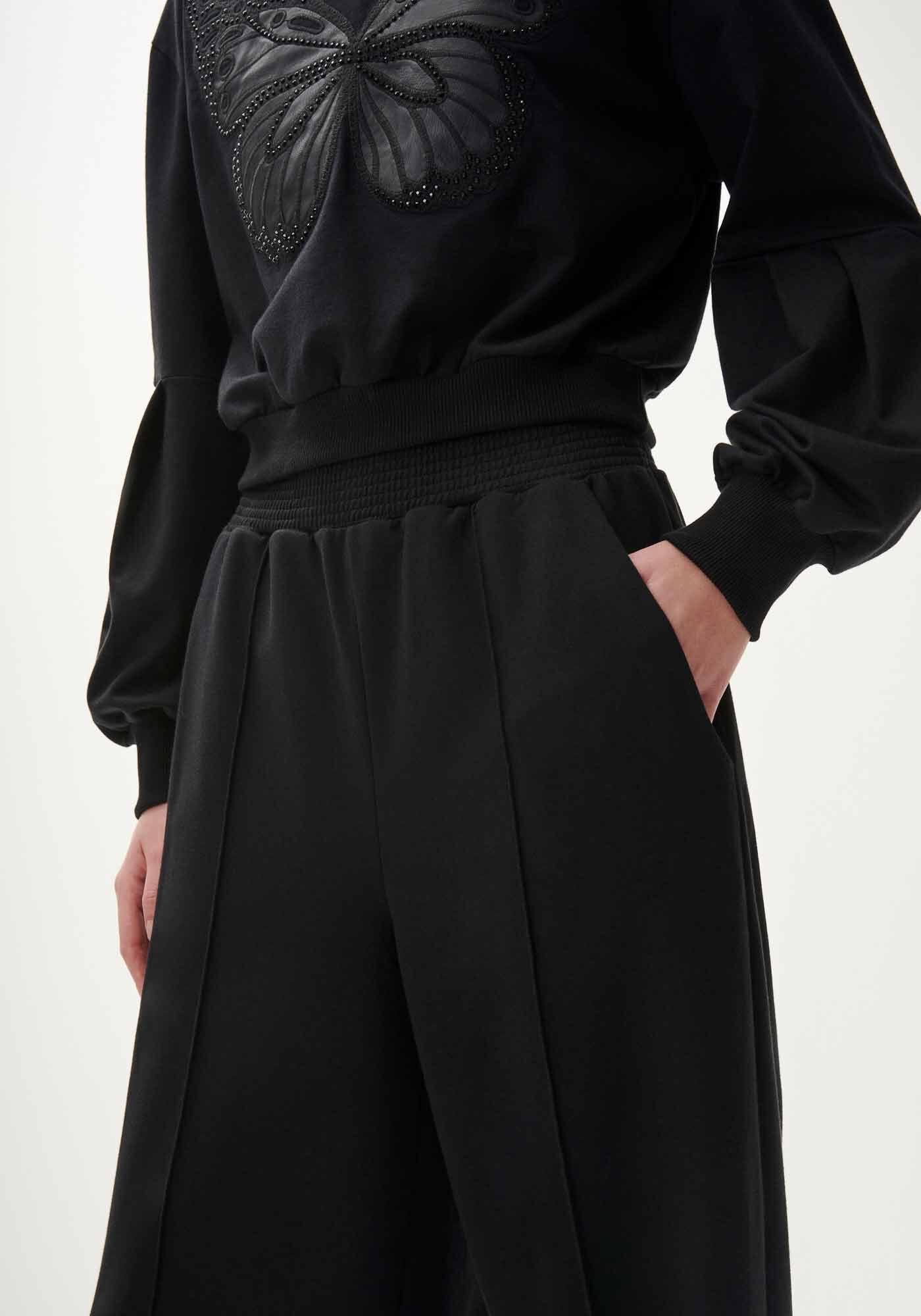 Cal&ccedil;a Pantalona em Molecotton com Nervuras, , large.