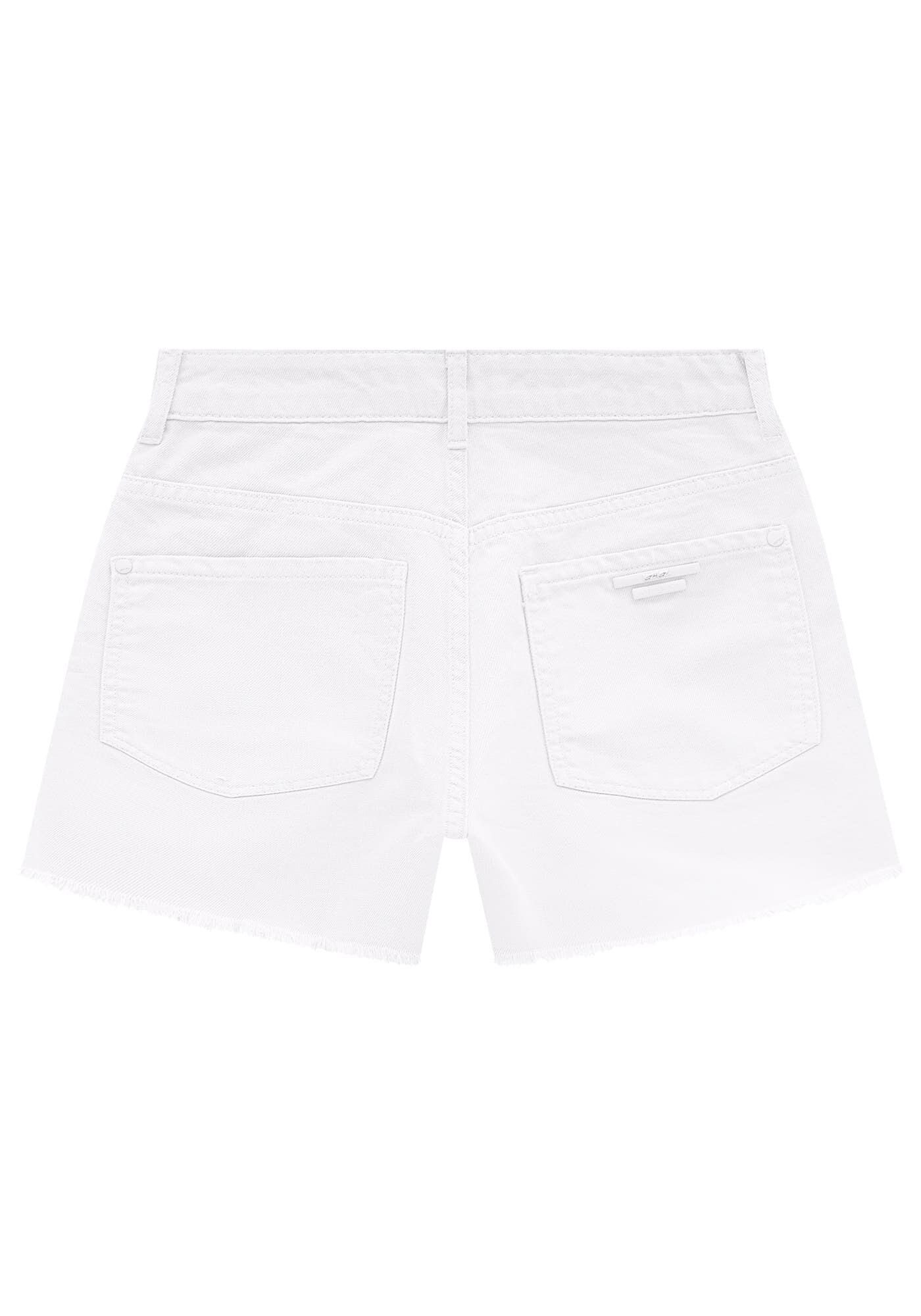 Shorts Sarja Color Cintura Super Alta Hot Pant, , large.