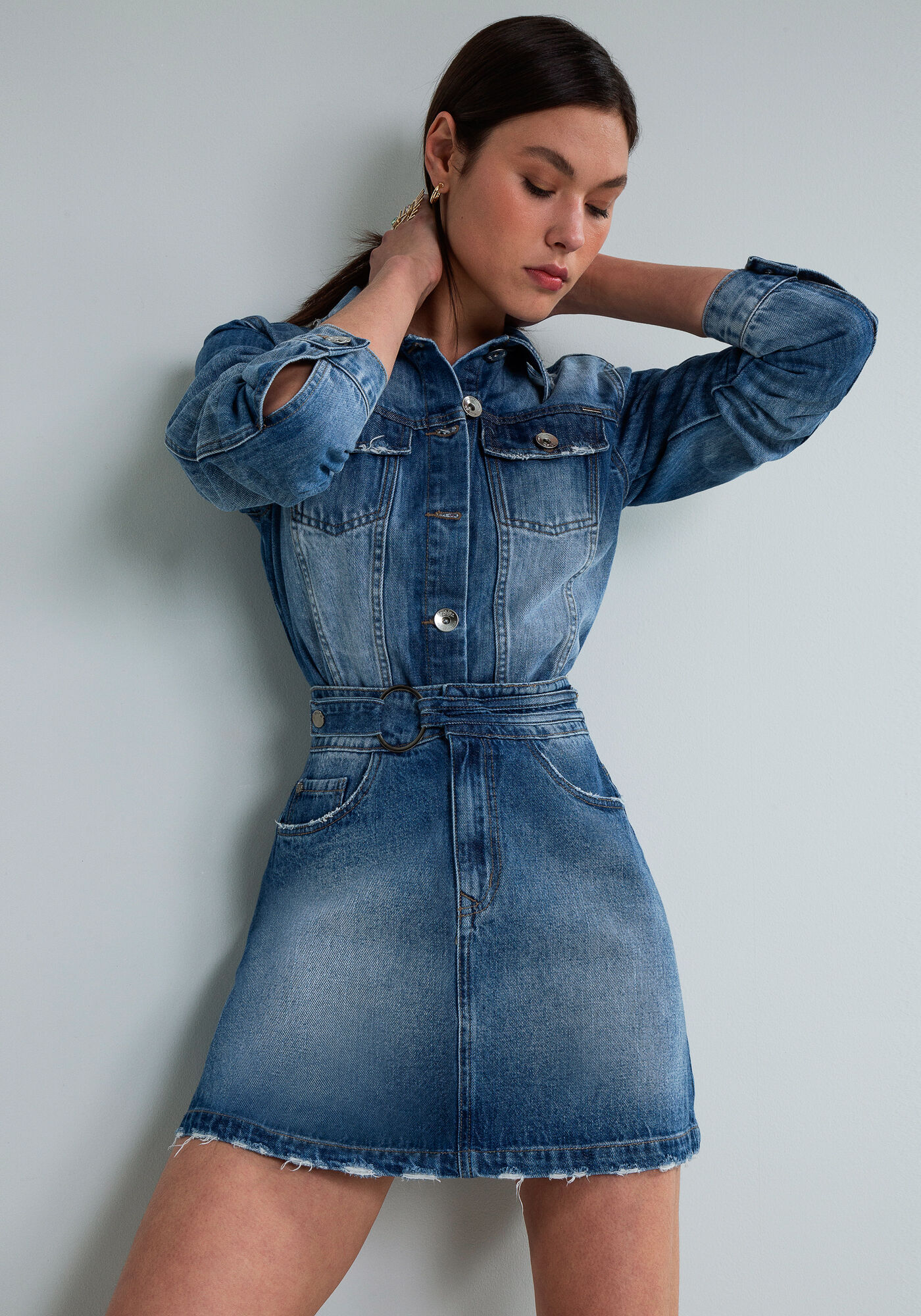 Saia Cintura Alta Argola, , large.