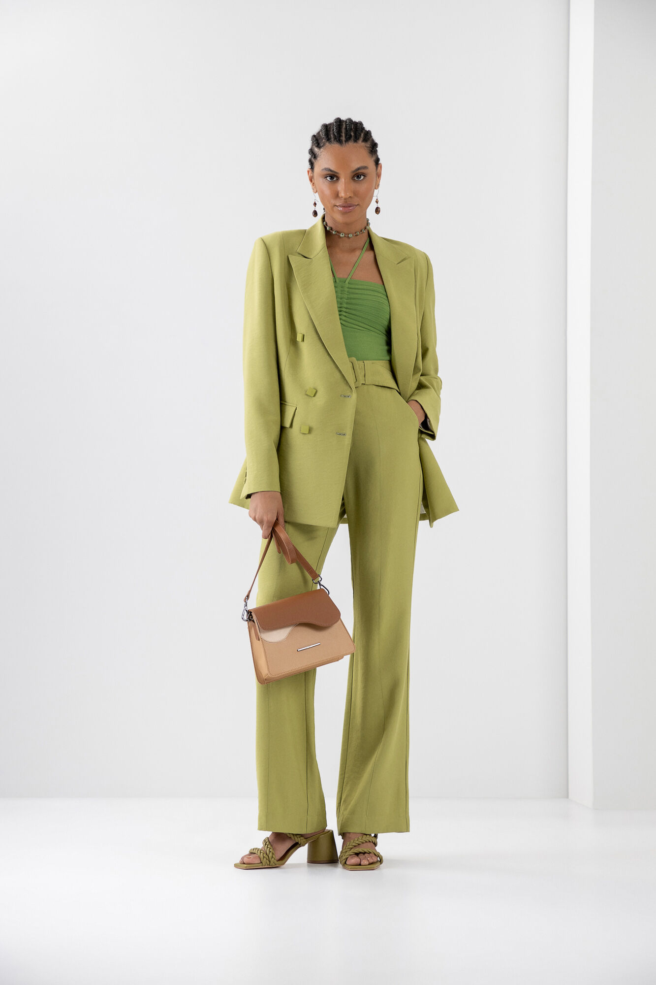 Blazer Oversized com Abotoamento Duplo, , large.