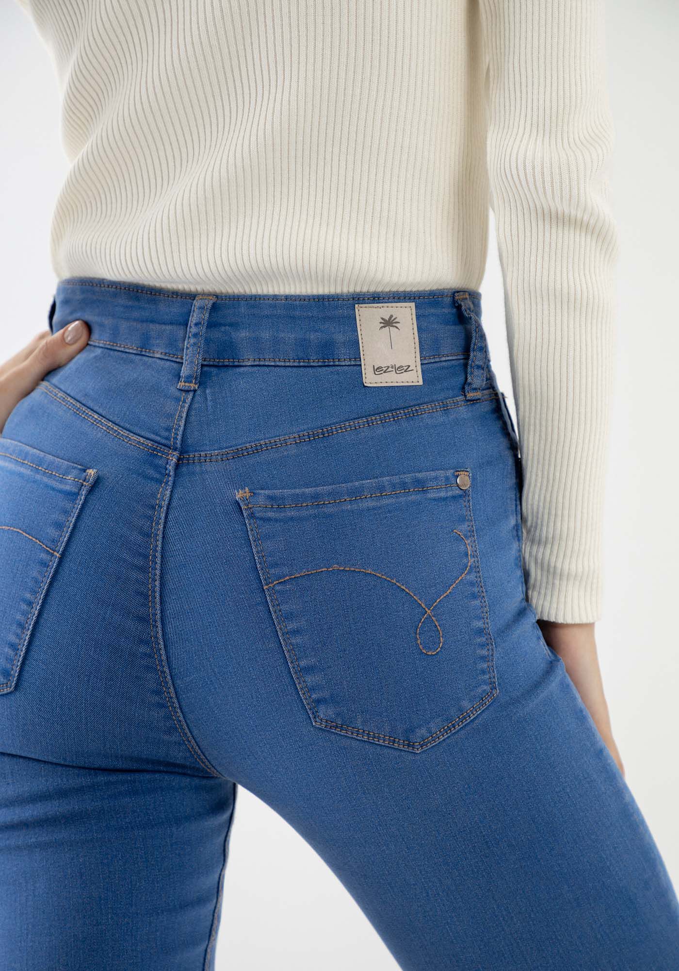 Cal&ccedil;a Jeans Skinny Super Alta Sustent&aacute;vel, , large.