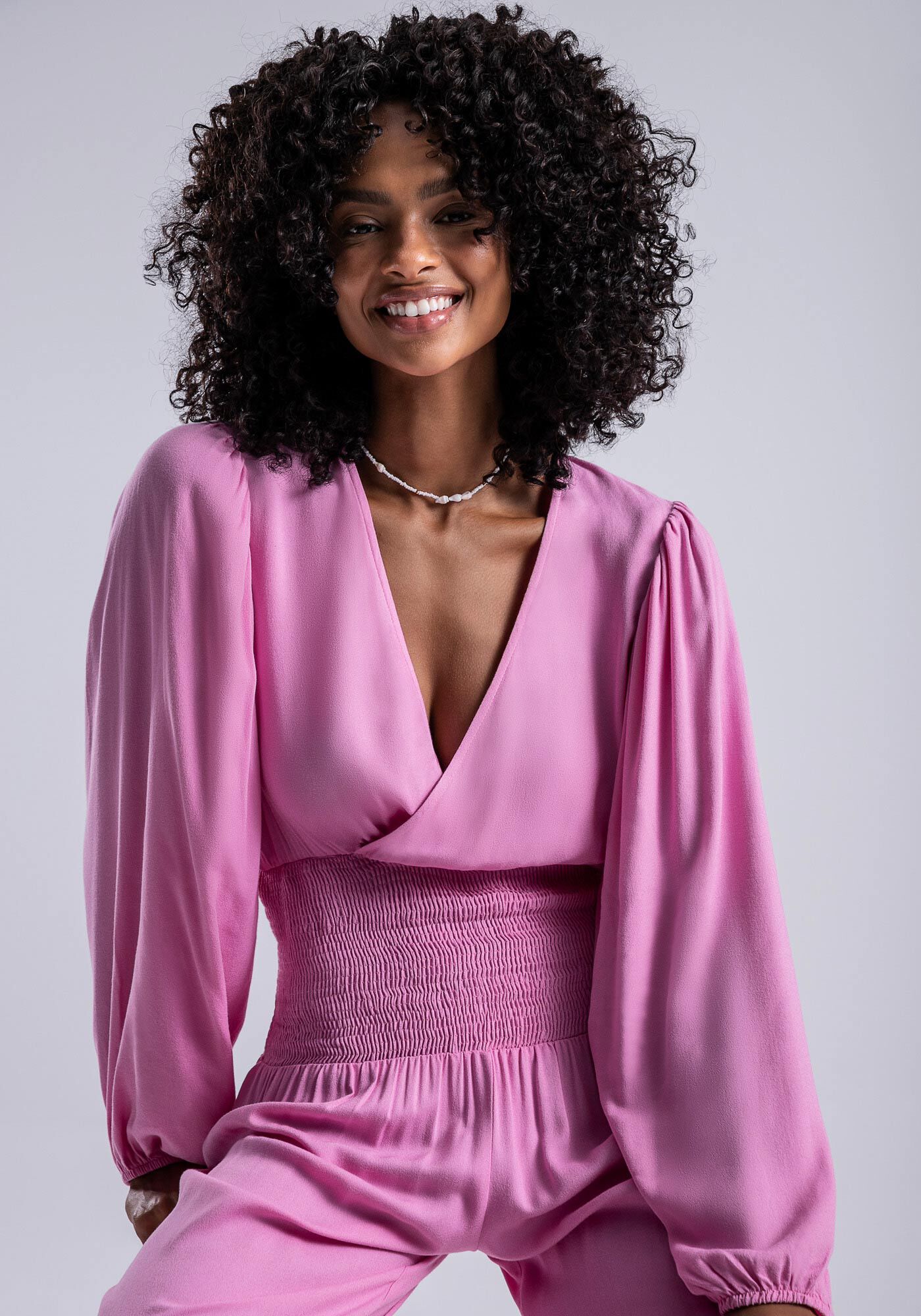 Vestido sale macacão longo