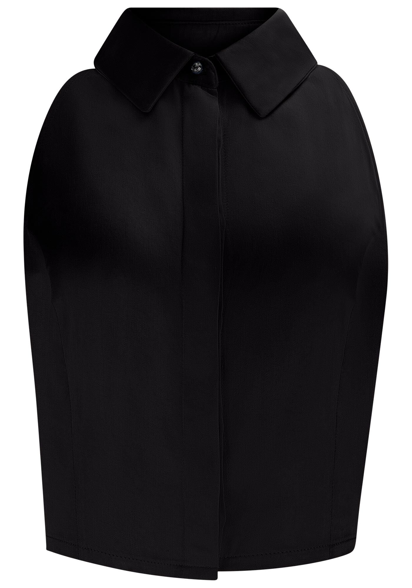 Camisa Cropped em Tecido Plano, , large.