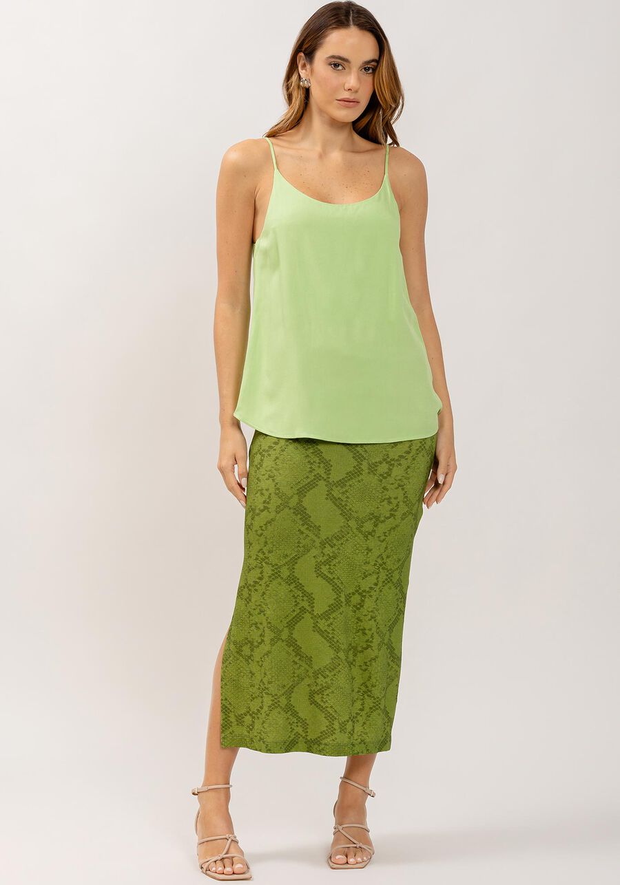 Blusa com Alças em Viscose Minimal, . Blusa com Alças em Viscose Minimal, , large.