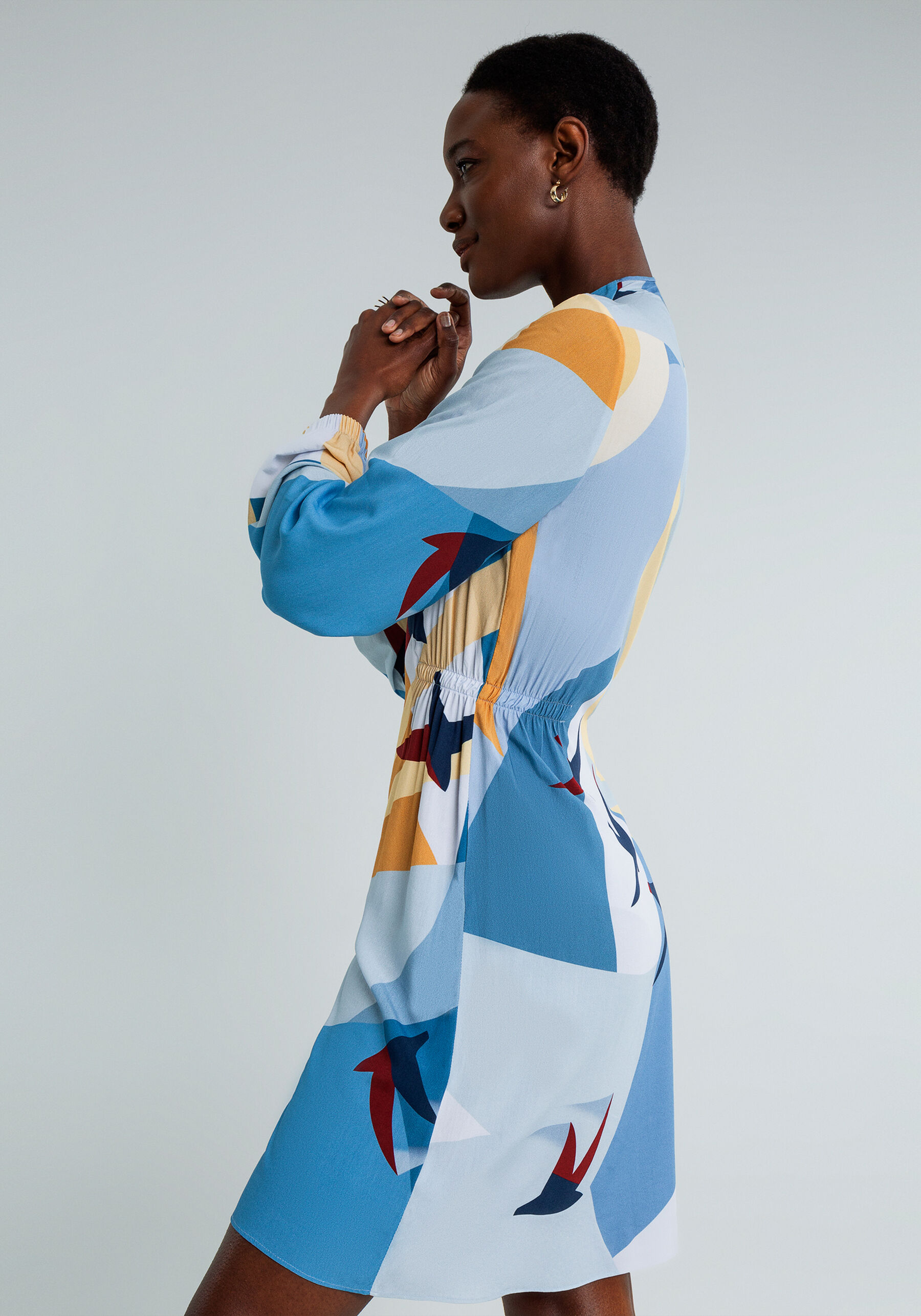 Vestido Curto Manga Longa Zíper, . Vestido Curto Manga Longa Zíper, , large.