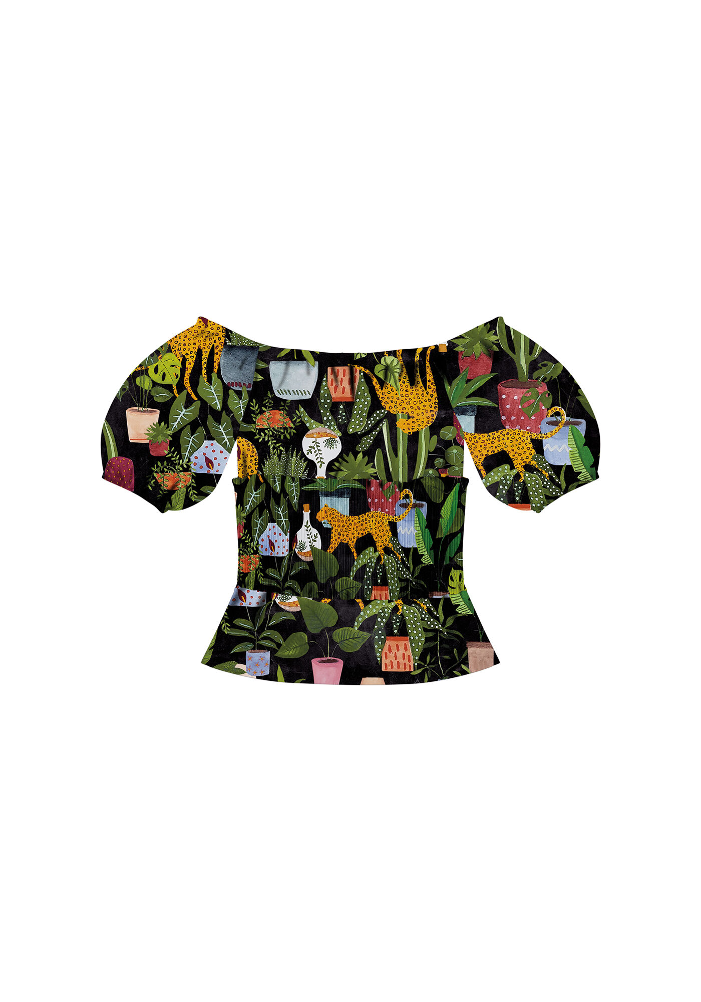 Blusa Ombro a Ombro com Top Faixa, , large.