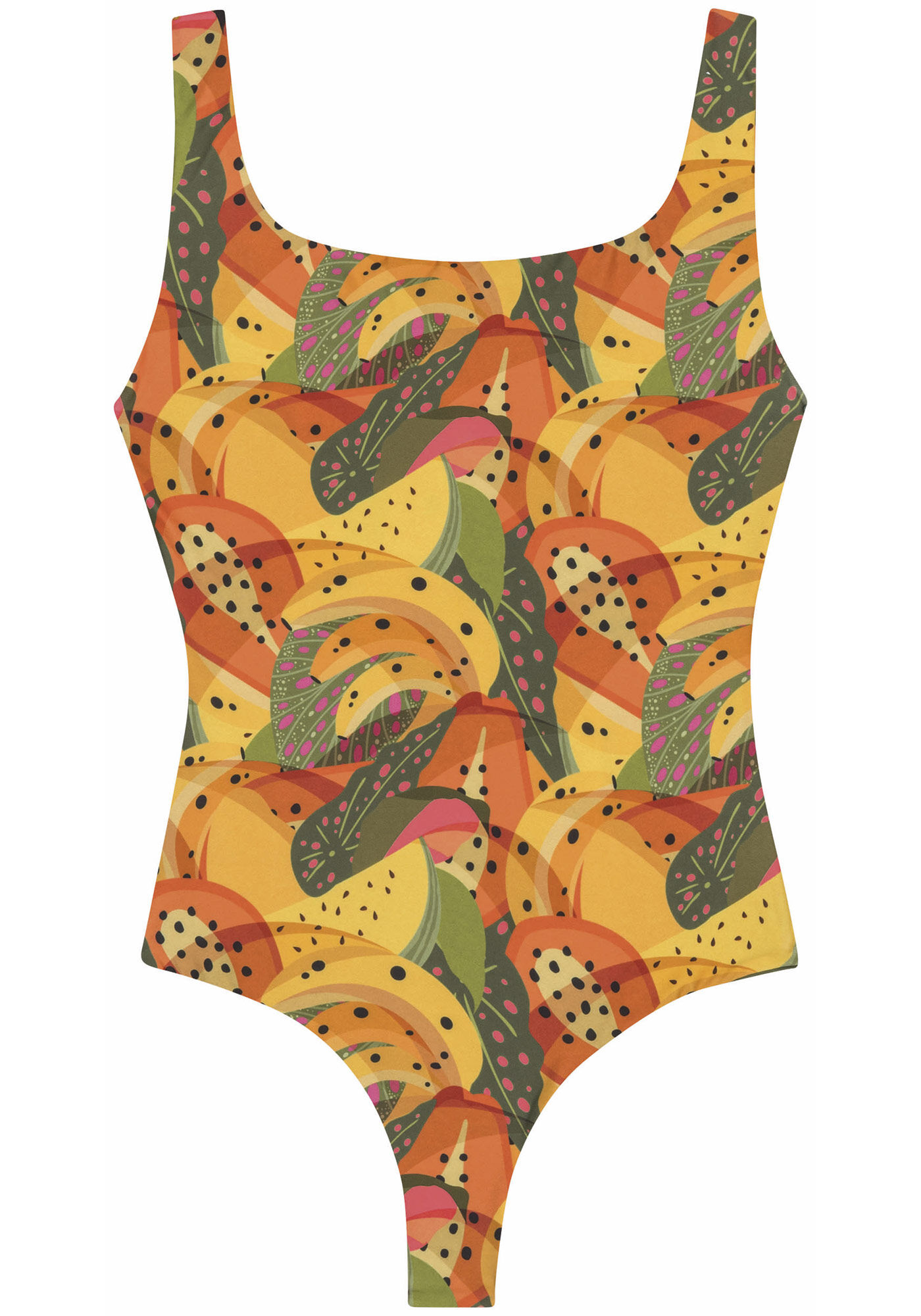 Mai&ocirc; Dupla Face Estampado com Costas Cavadas, , large.