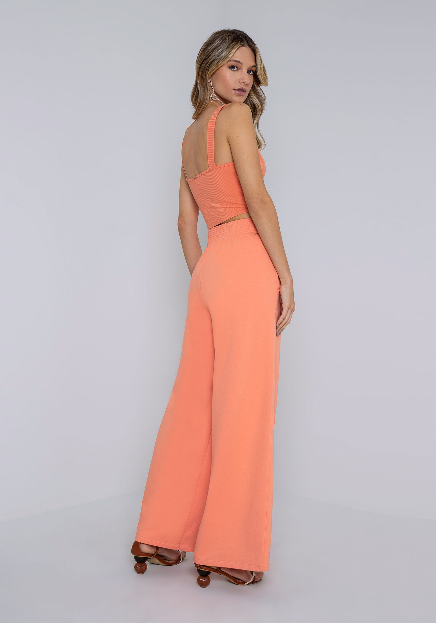 Cardigan Cropped em Malha Canelada com Blusa, , large.