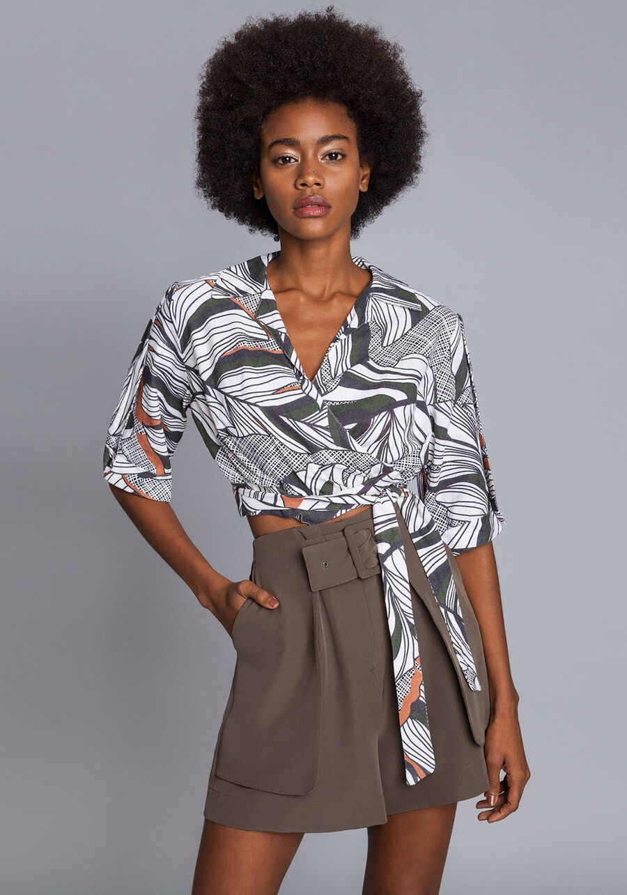 Blusa Cropped Linho Estampa, . Blusa Cropped Linho Estampa, , large.