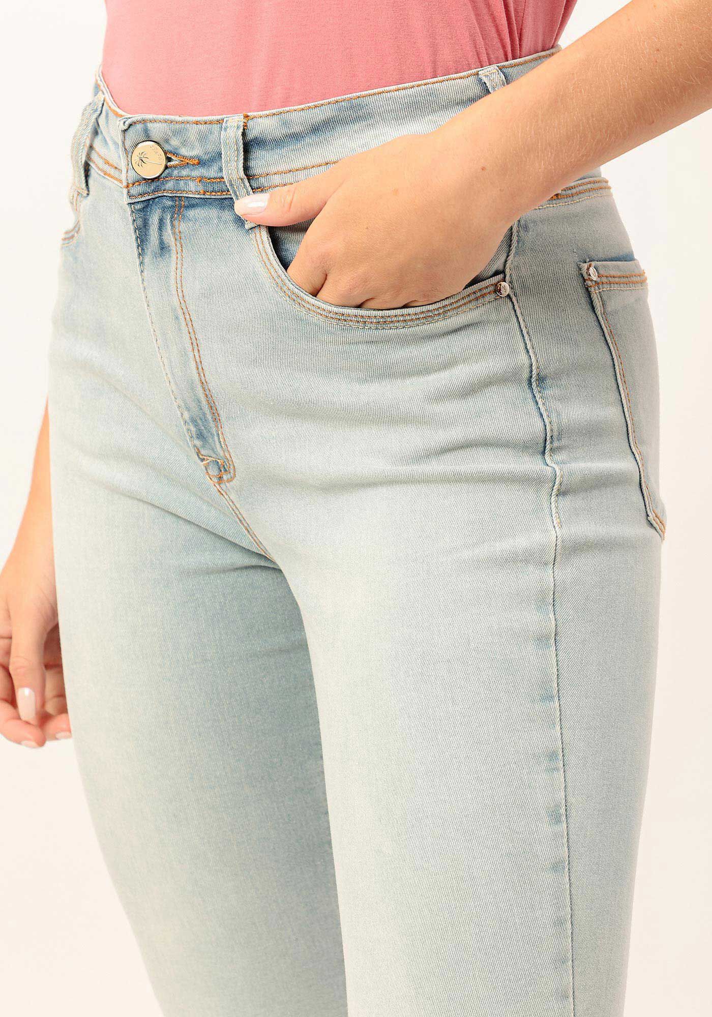 Cal&ccedil;a Jeans Skinny Cintura Alta Clara, , large.