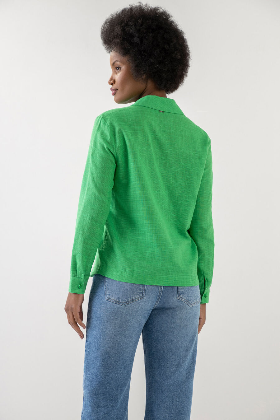 Camisa Manga Longa em Tecido Texturizado, . Camisa Manga Longa em Tecido Texturizado, , large.