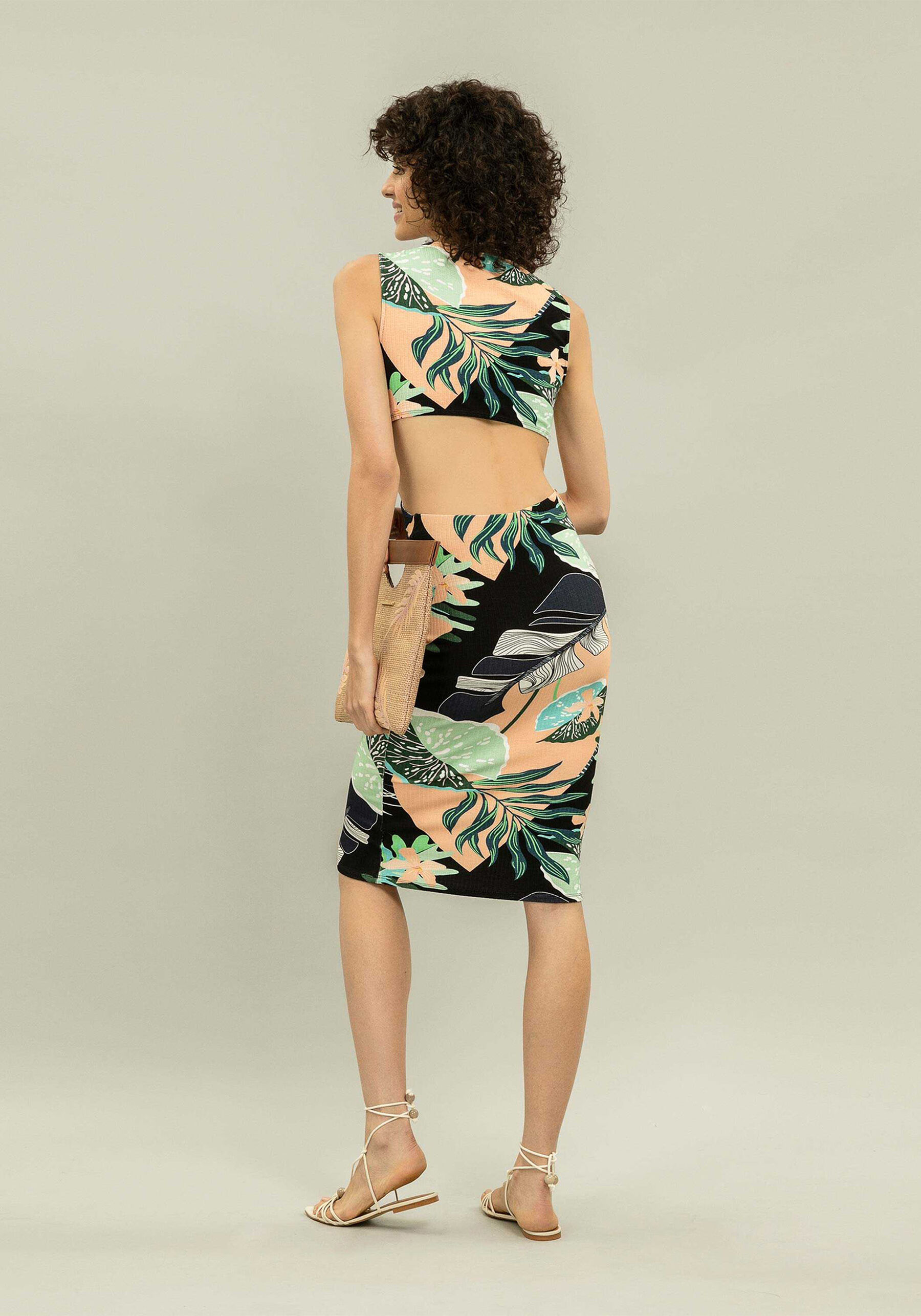 Vestido Mídi Estampa, . Vestido Mídi Estampa, , large.