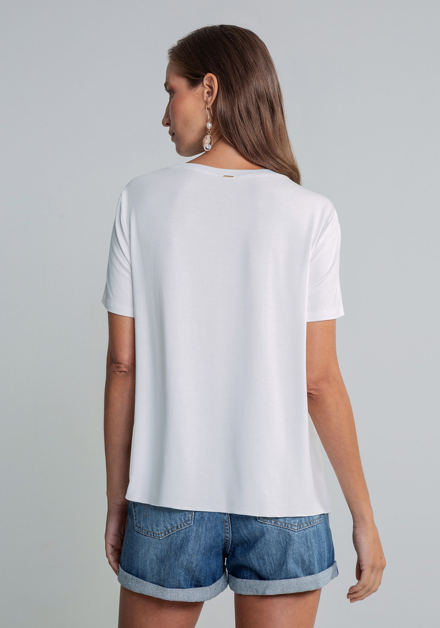 Blusa Manga Curta Estampa, , large.