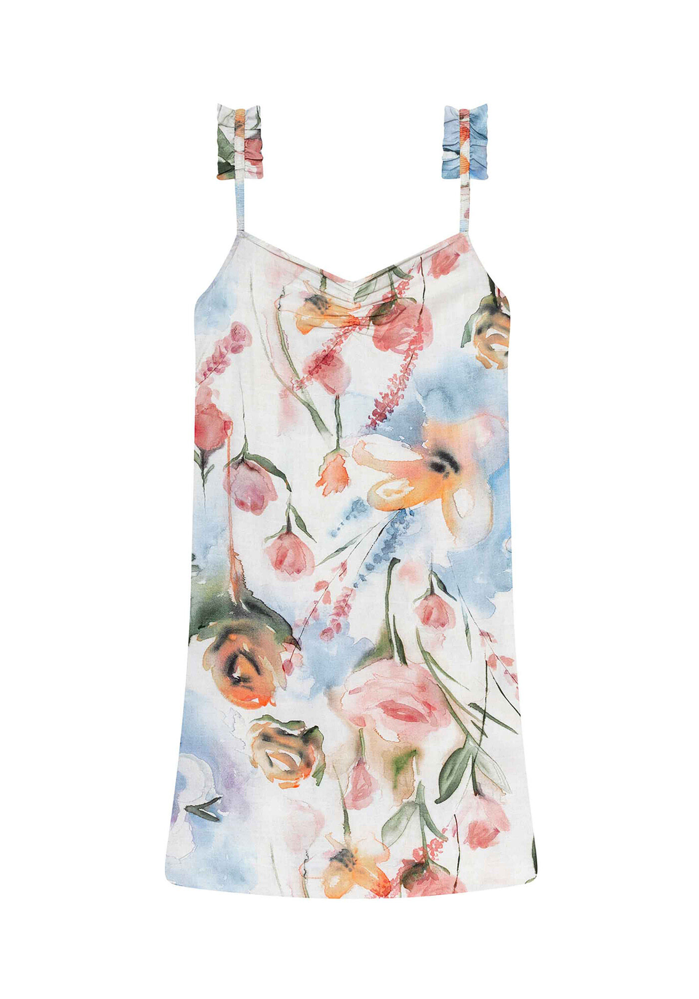 Vestido Tecido Rayon Bali Curto Vichy, , large.