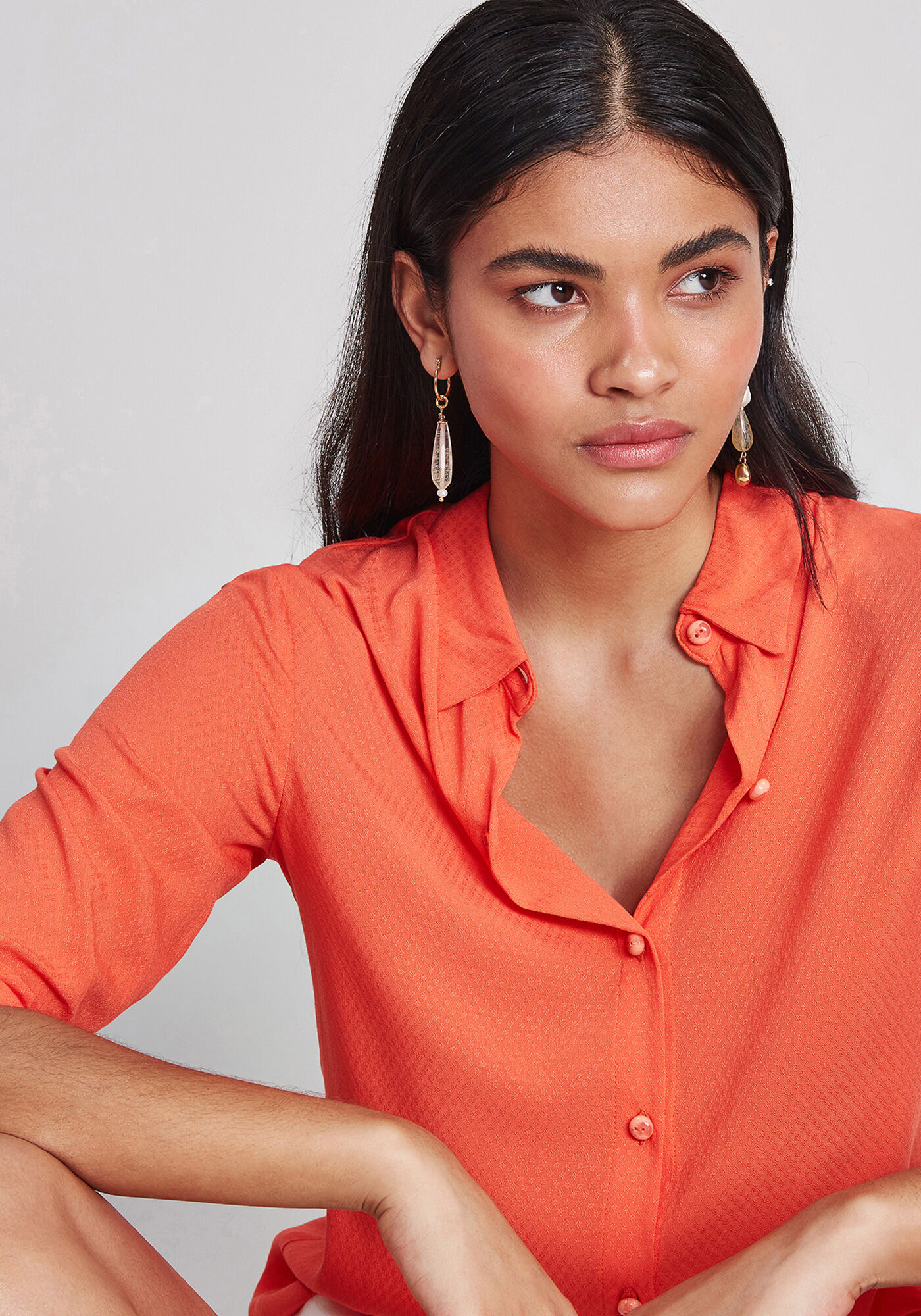 Camisa Cl&aacute;ssica em tecido, , large.