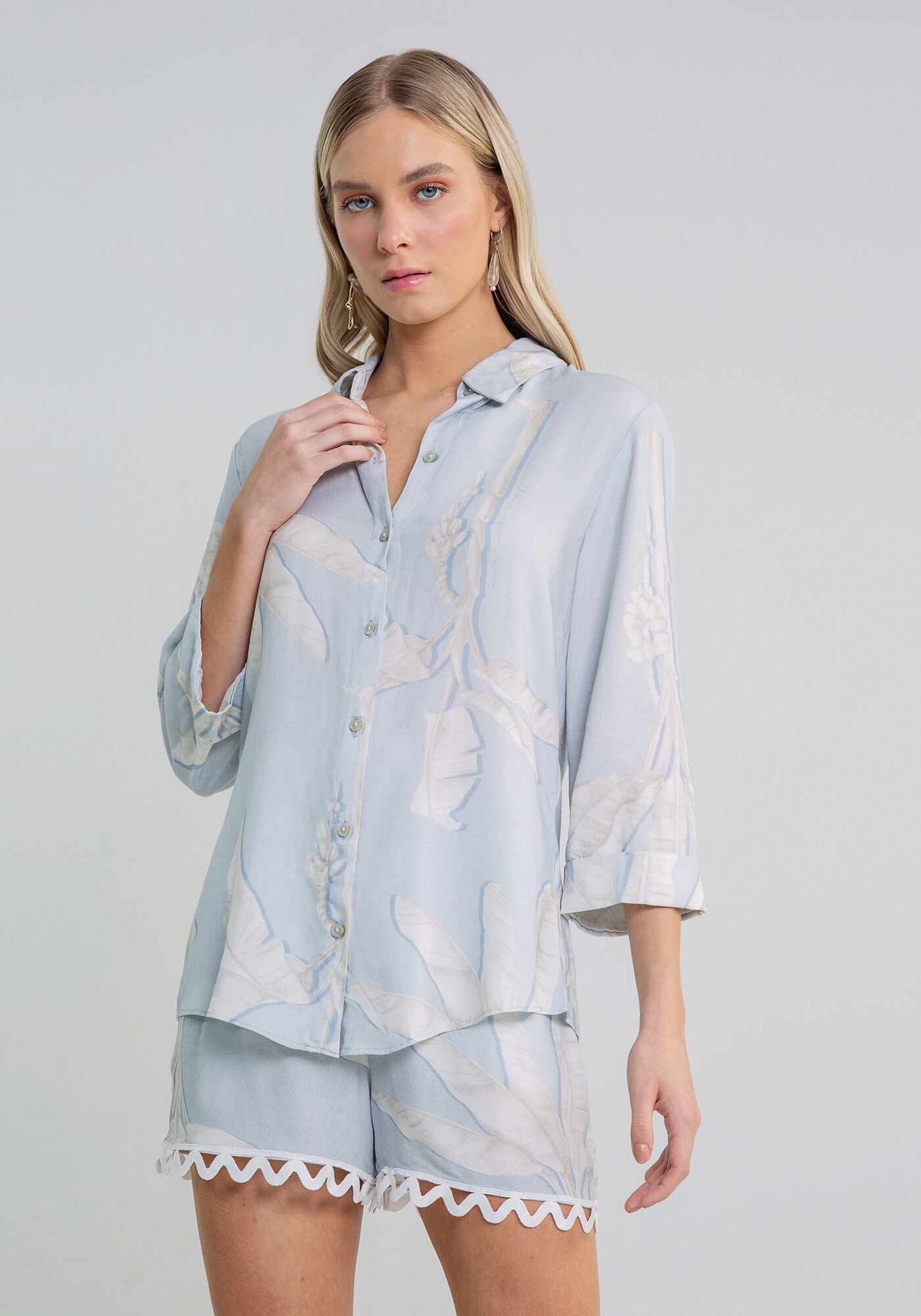 Camisa Manga 3/4 Estampa, , large.