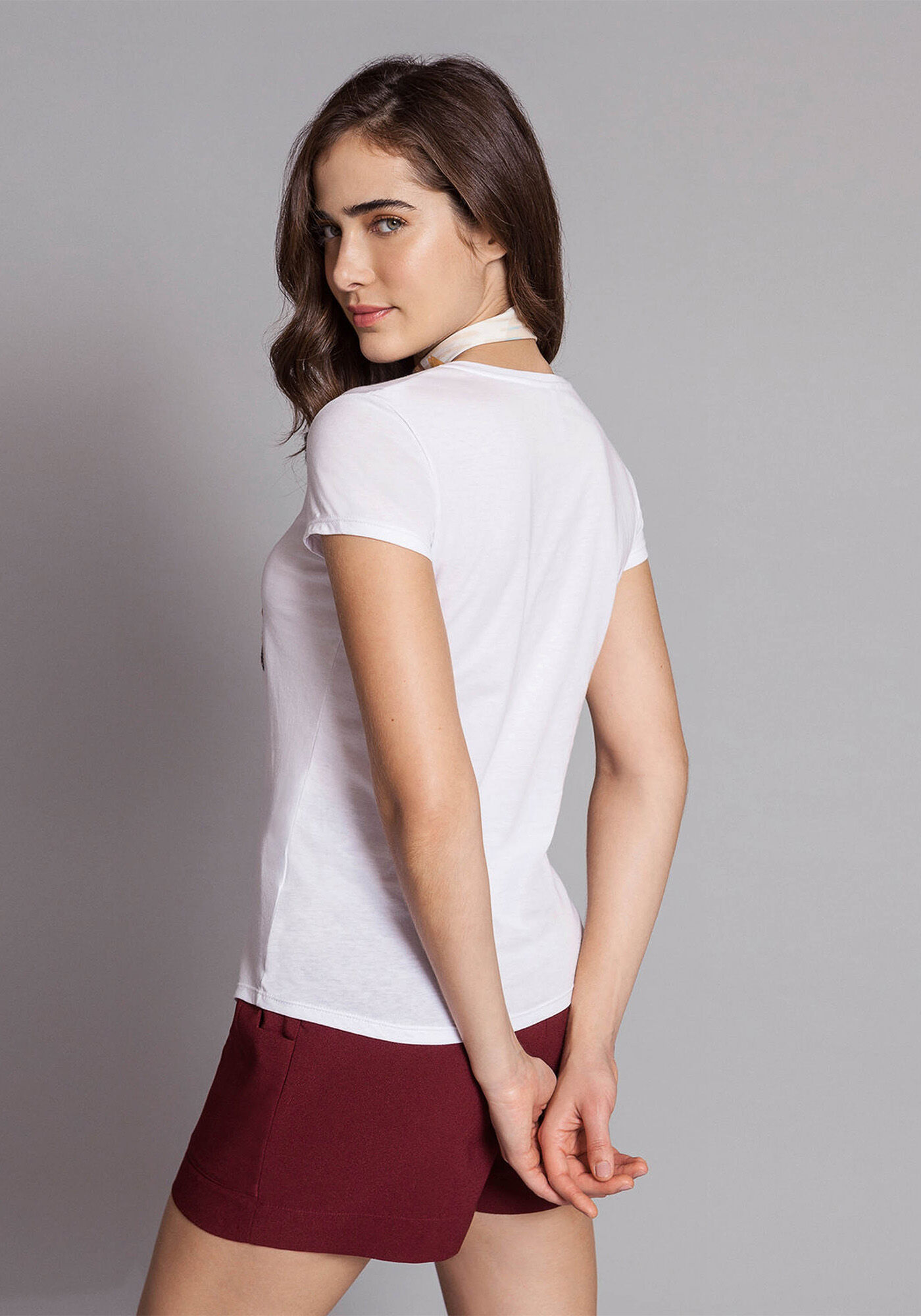 Blusa Estampada com Faixa, , large.