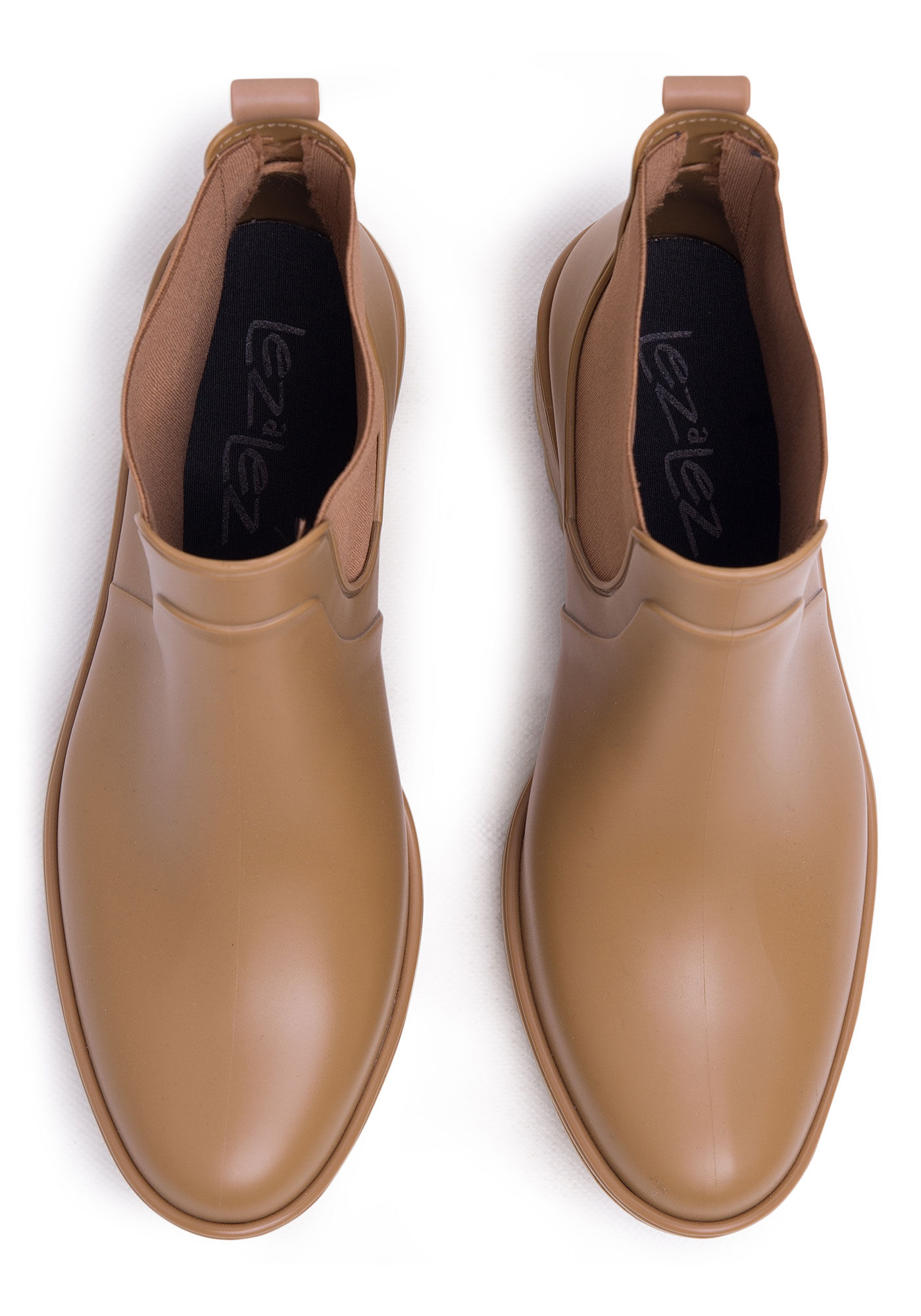 Bota Chelsea com Salto M&eacute;dio Tratorado, CAMELO, large.