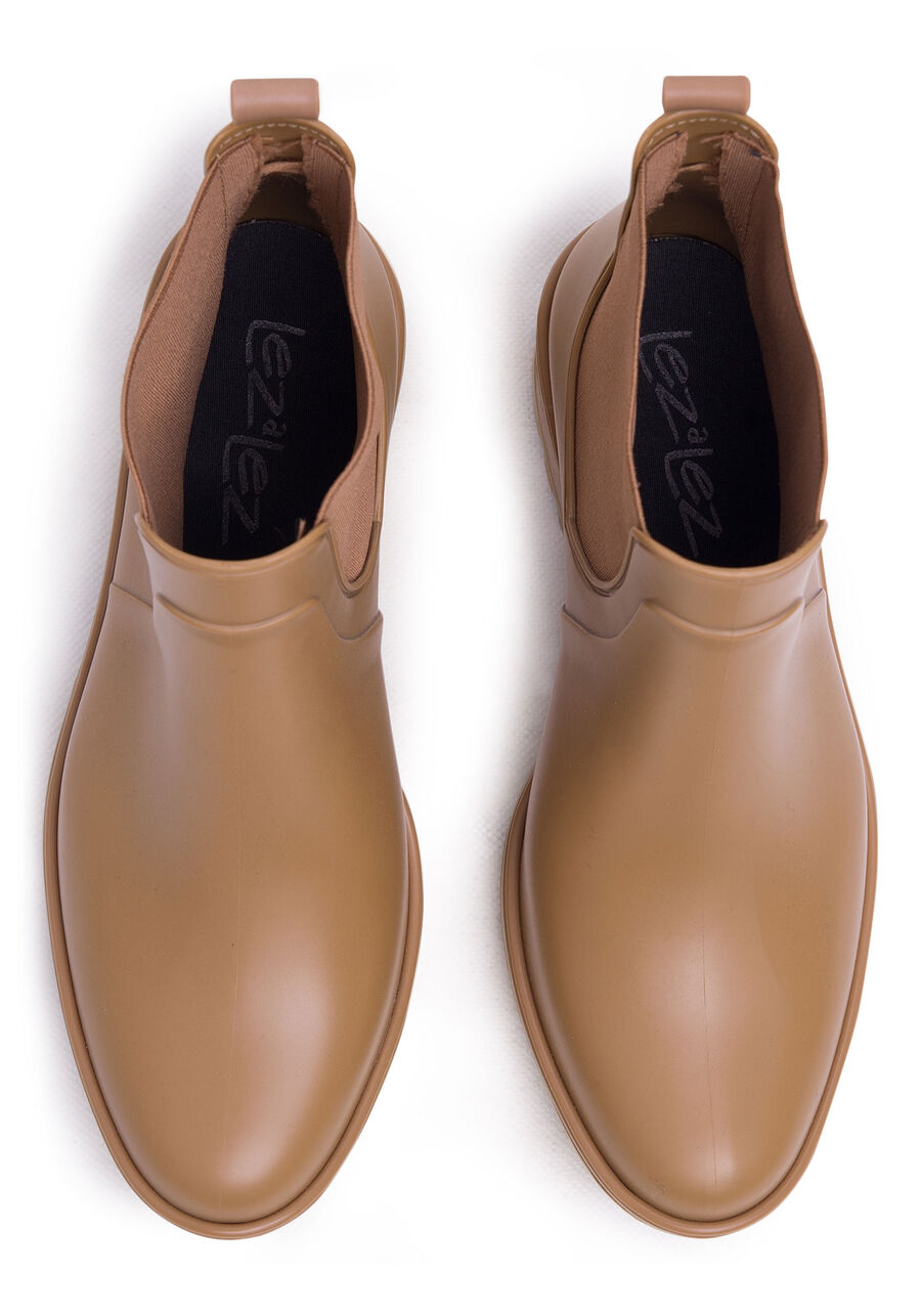 Bota Chelsea com Salto Médio Tratorado, CAMELO. Bota Chelsea com Salto Médio Tratorado, CAMELO, large.